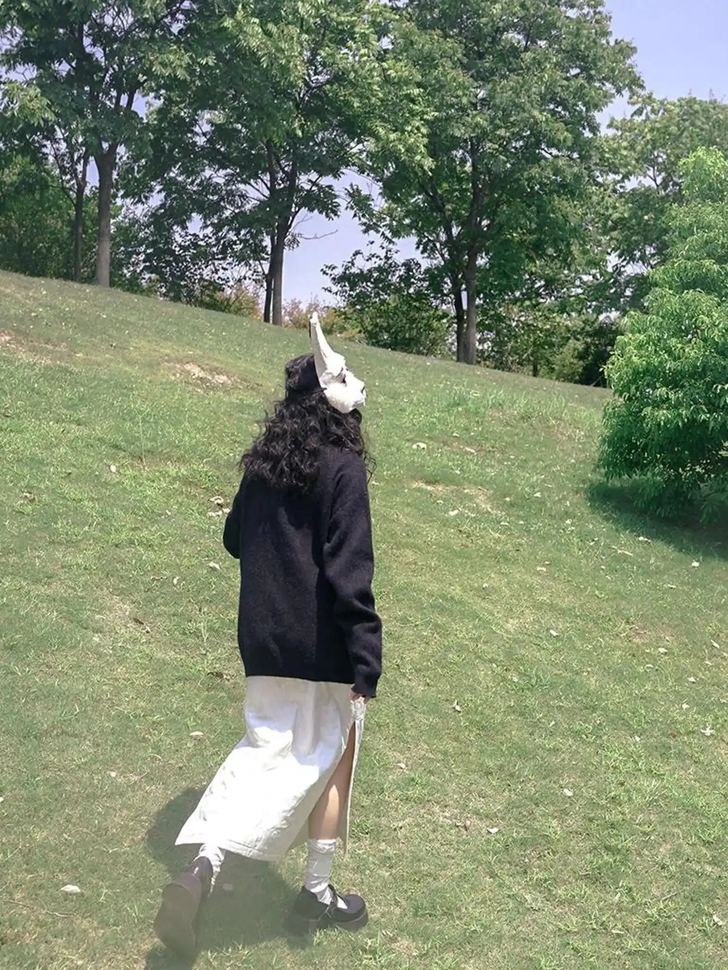 Day To Day Fairytale Park Split Side Knit Skirt