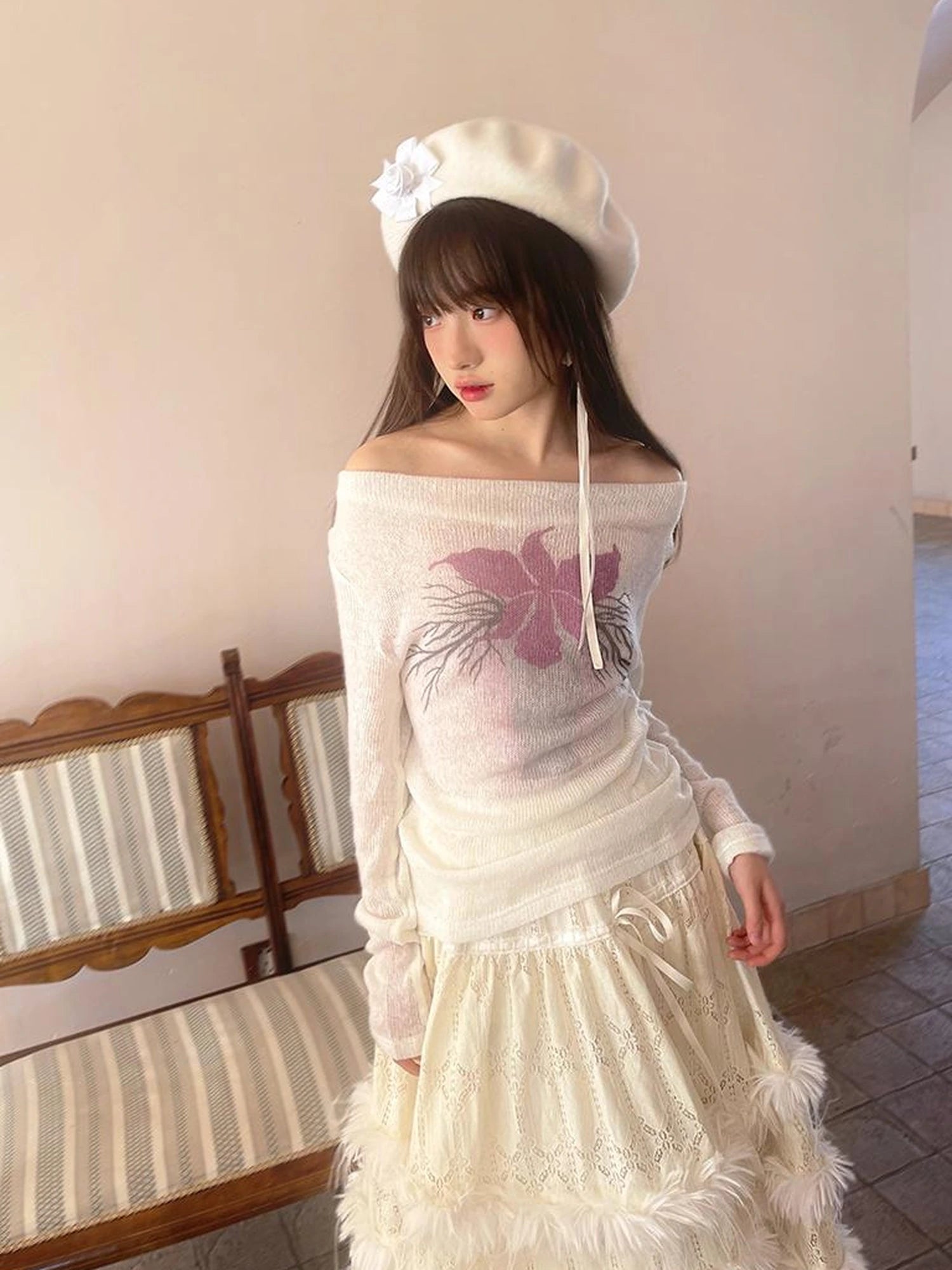 Day To Day Iris Gradient Knit Top