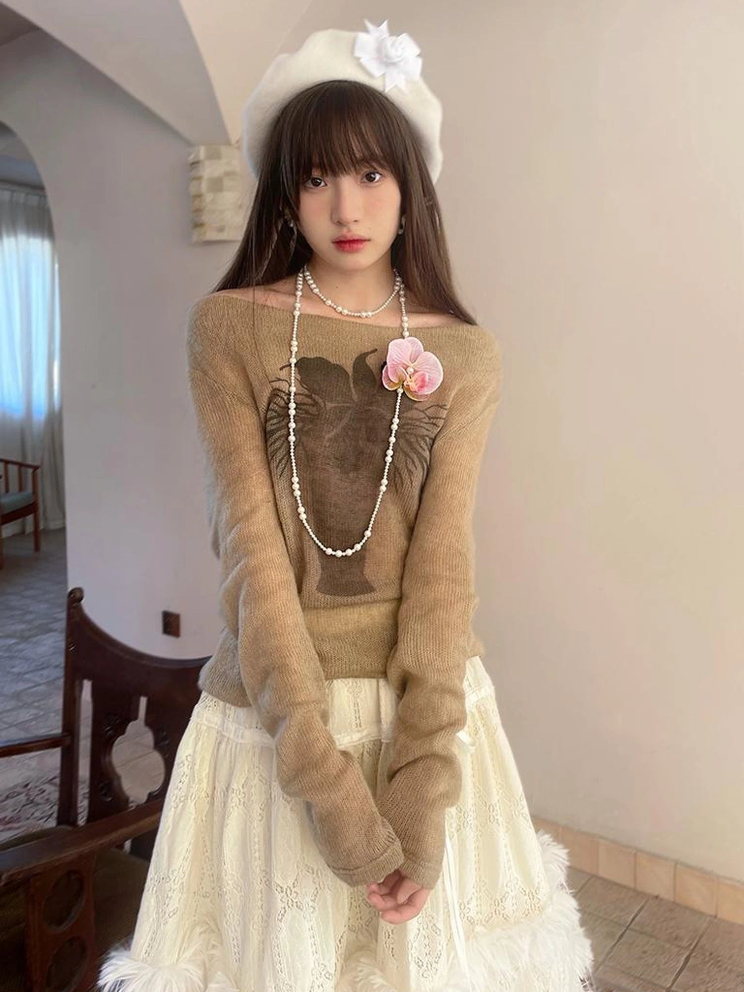 Day To Day Iris Gradient Knit Top