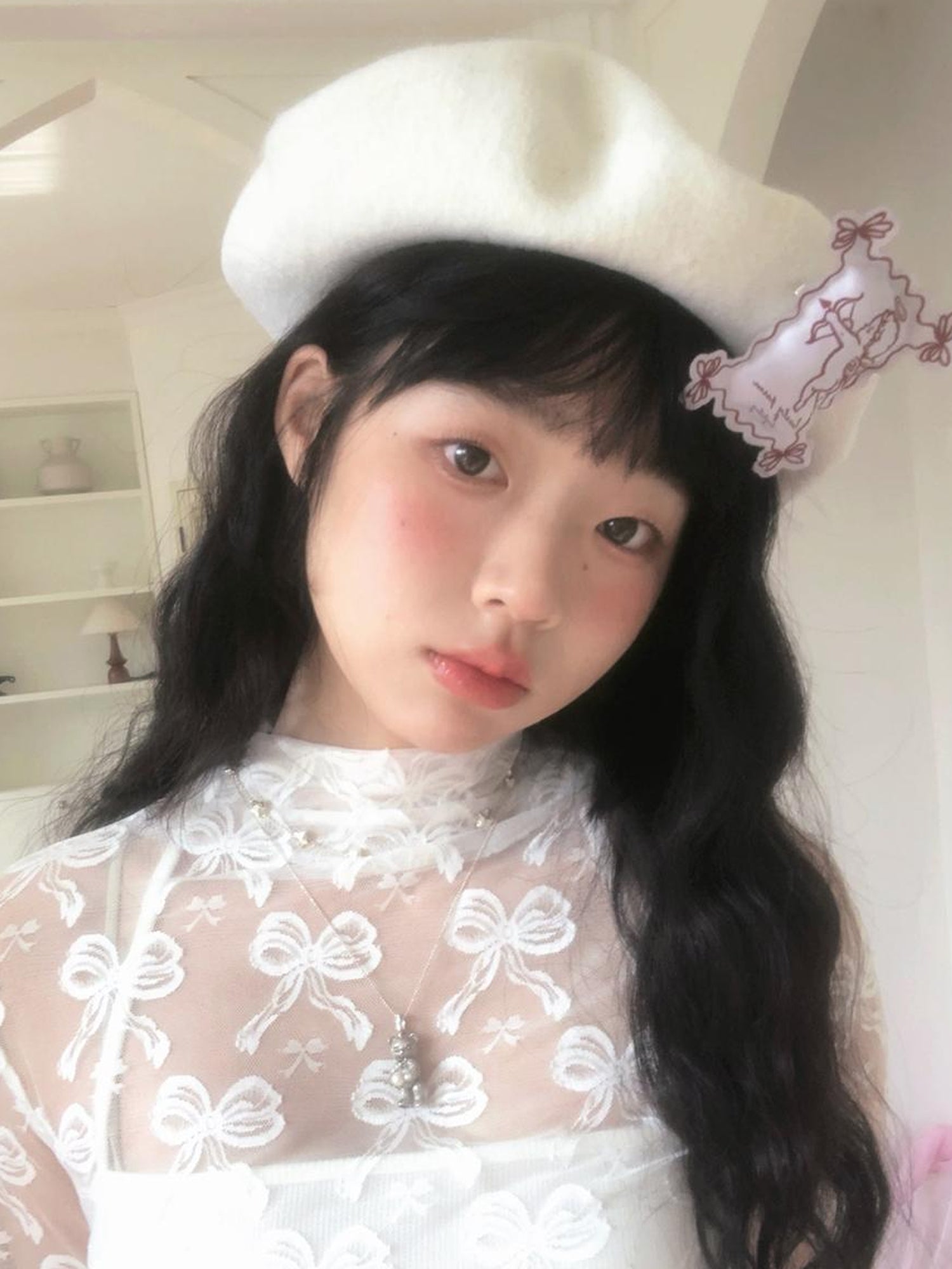 Daytoday Day To Day Poetry Beret Cute Angel Gray