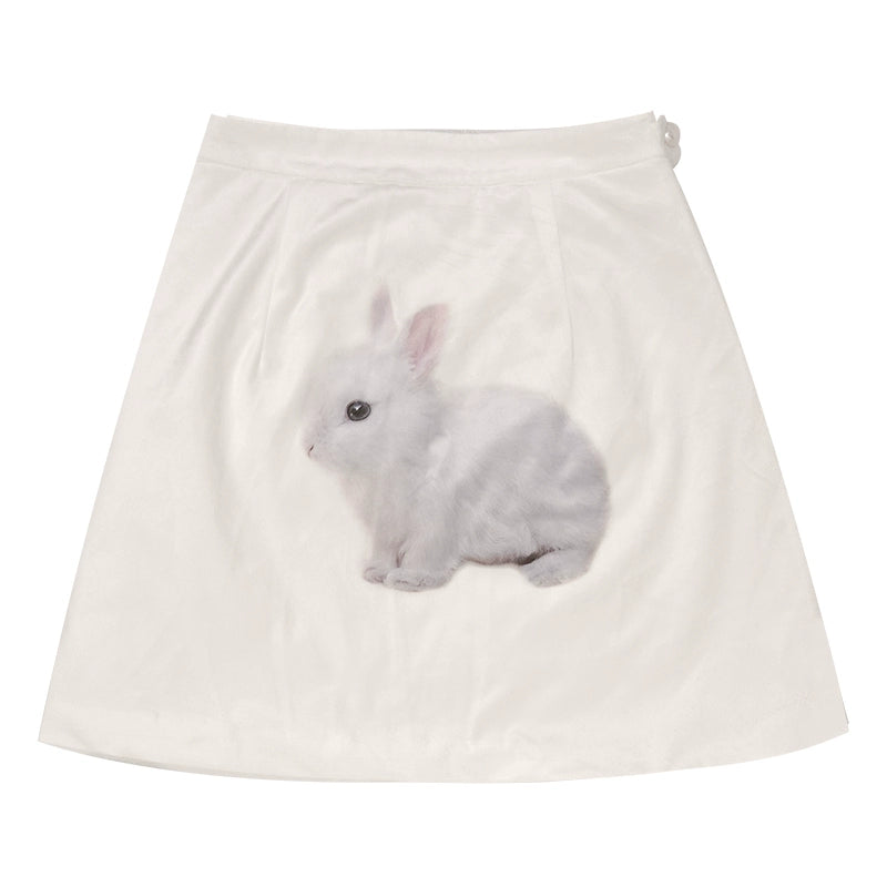 Daytoday_Day_To_Day_Rabbit_Print_Velvet_Mini_Skirt_A-Line_Cotton_Padded_MISSTT