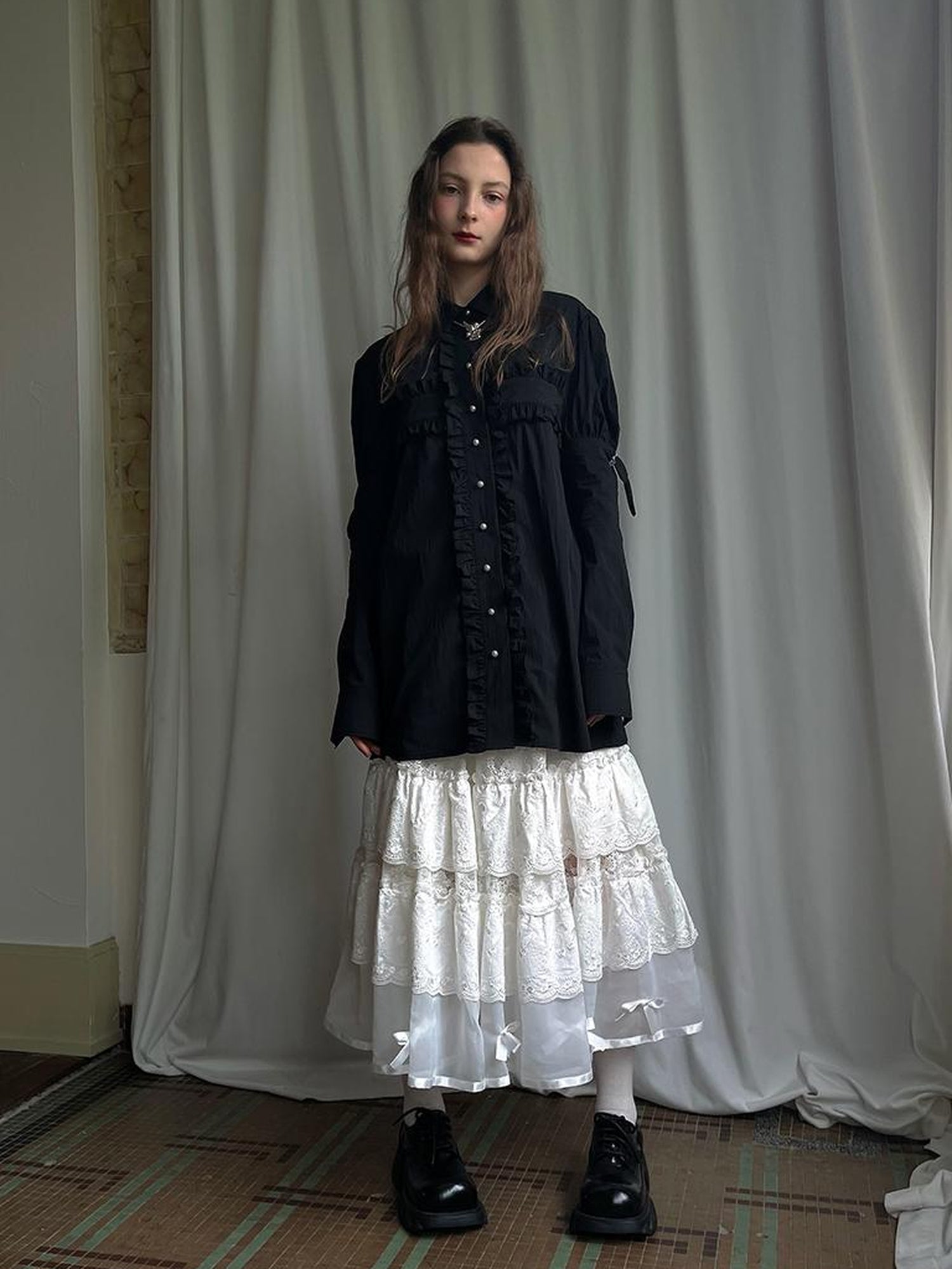 Daytoday Detachable Wing Sleeve Long Cross Shirt
