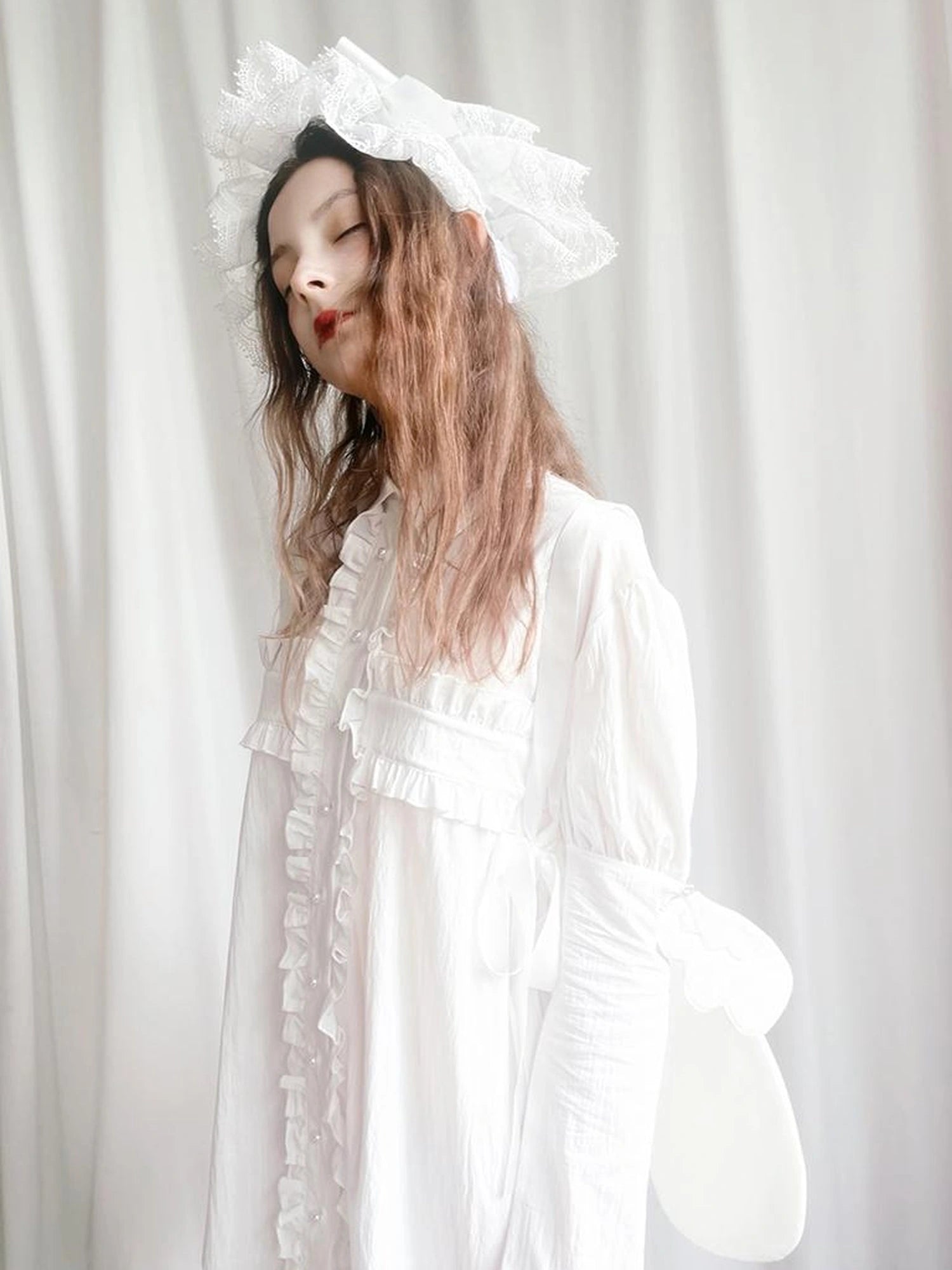 Detachable Wing Sleeve Long Cross Shirt