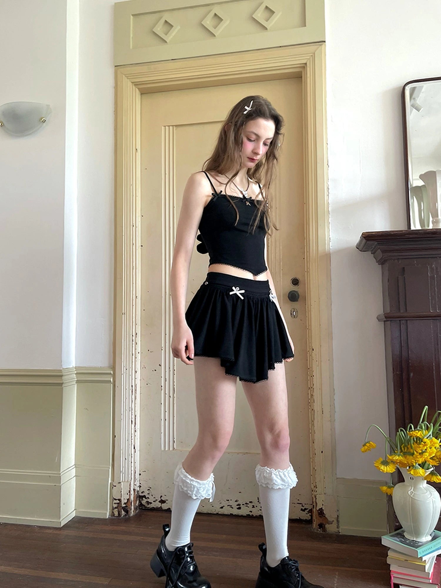 Detachable Wings Bear Print Cami Top