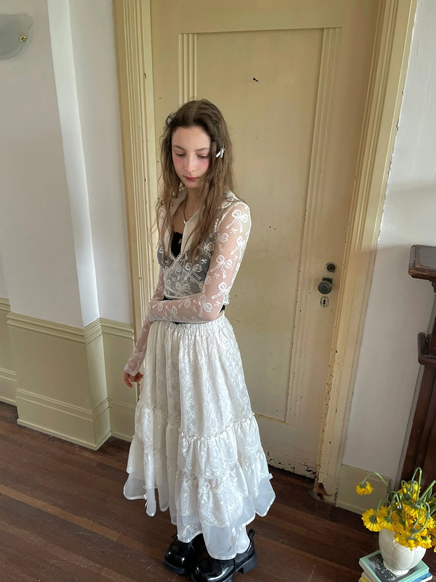 Detachable Wings Bear Print Cami Top