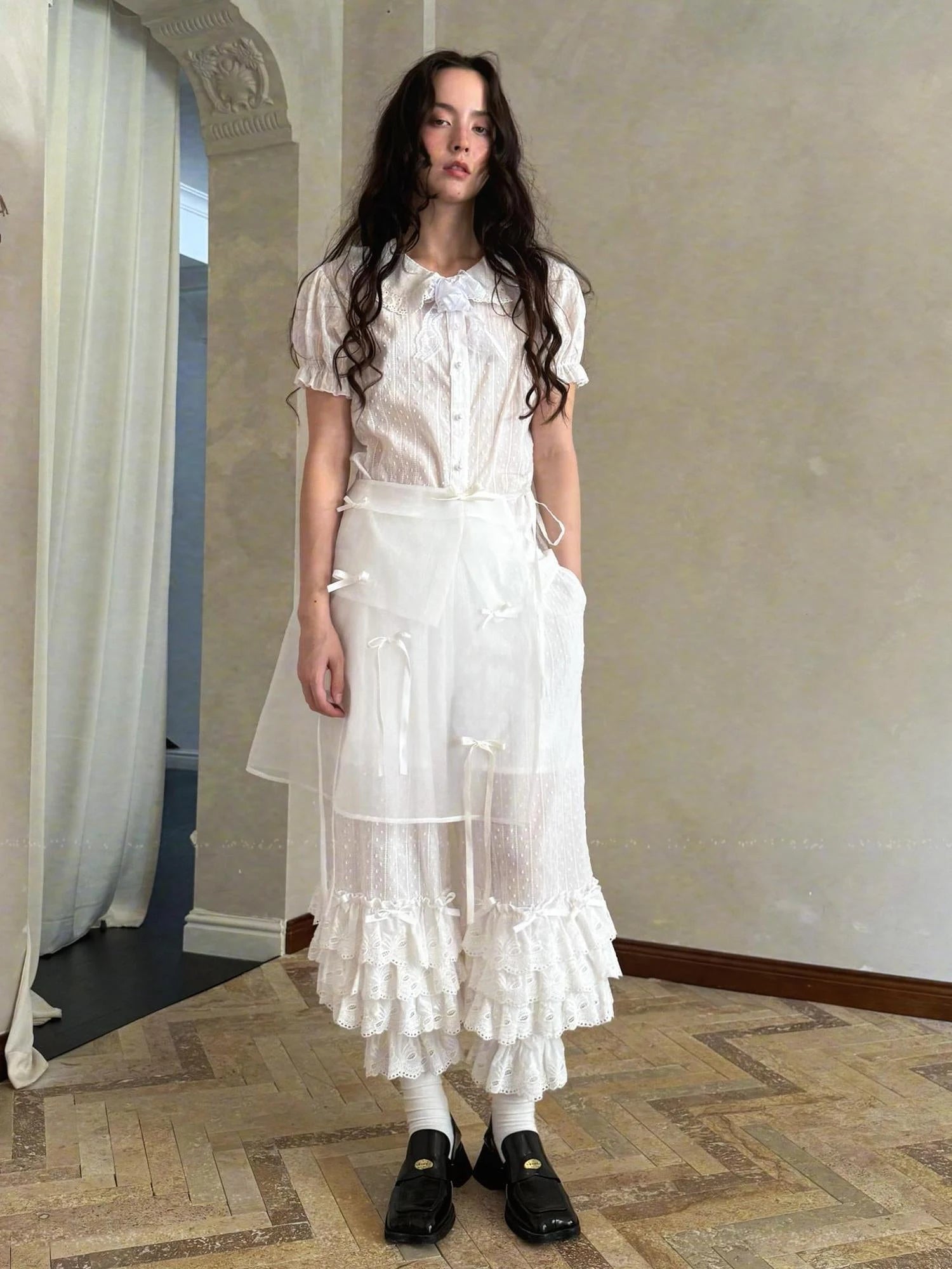 Fairy Tale Bubble Bloomers With Layered Bow