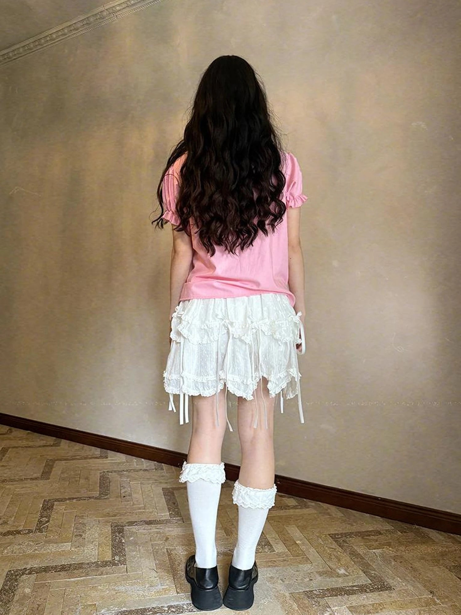 Fairy Tale Bubble Sleeve Cotton Shirt