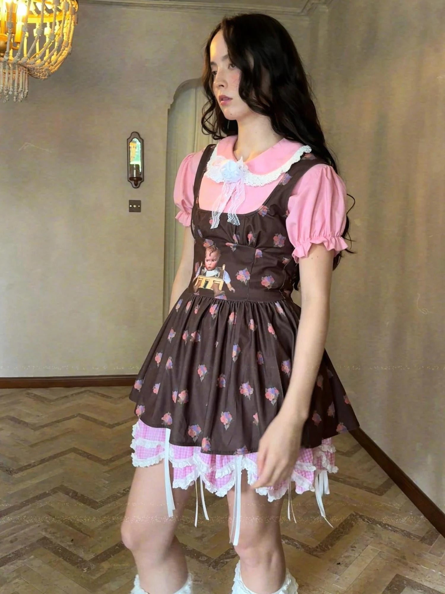 Fairy Tale Bubble Sleeve Cotton Shirt