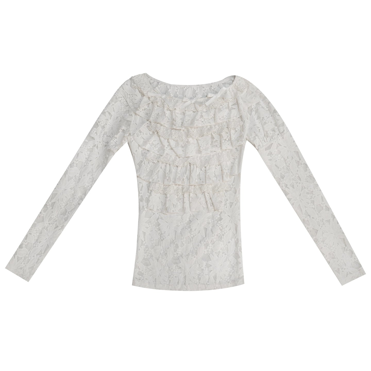 Daytoday_Fairy_Tale_Lace_Trim_Stretch_Top_Long_Sleeve_Sun_Protection_Layering_V-neck_T-shirt_MISSTT