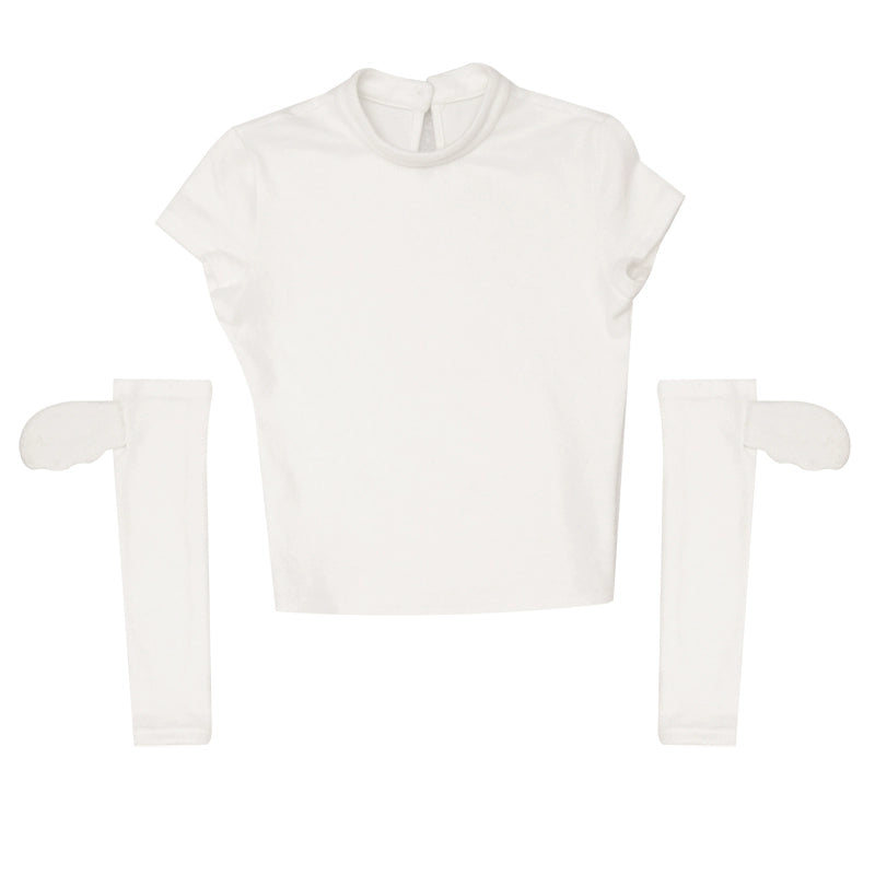 Daytoday_Feathered_Sleeve_Cropped_T_Shirt_Lightweight_Rayon_Blend_MISSTT