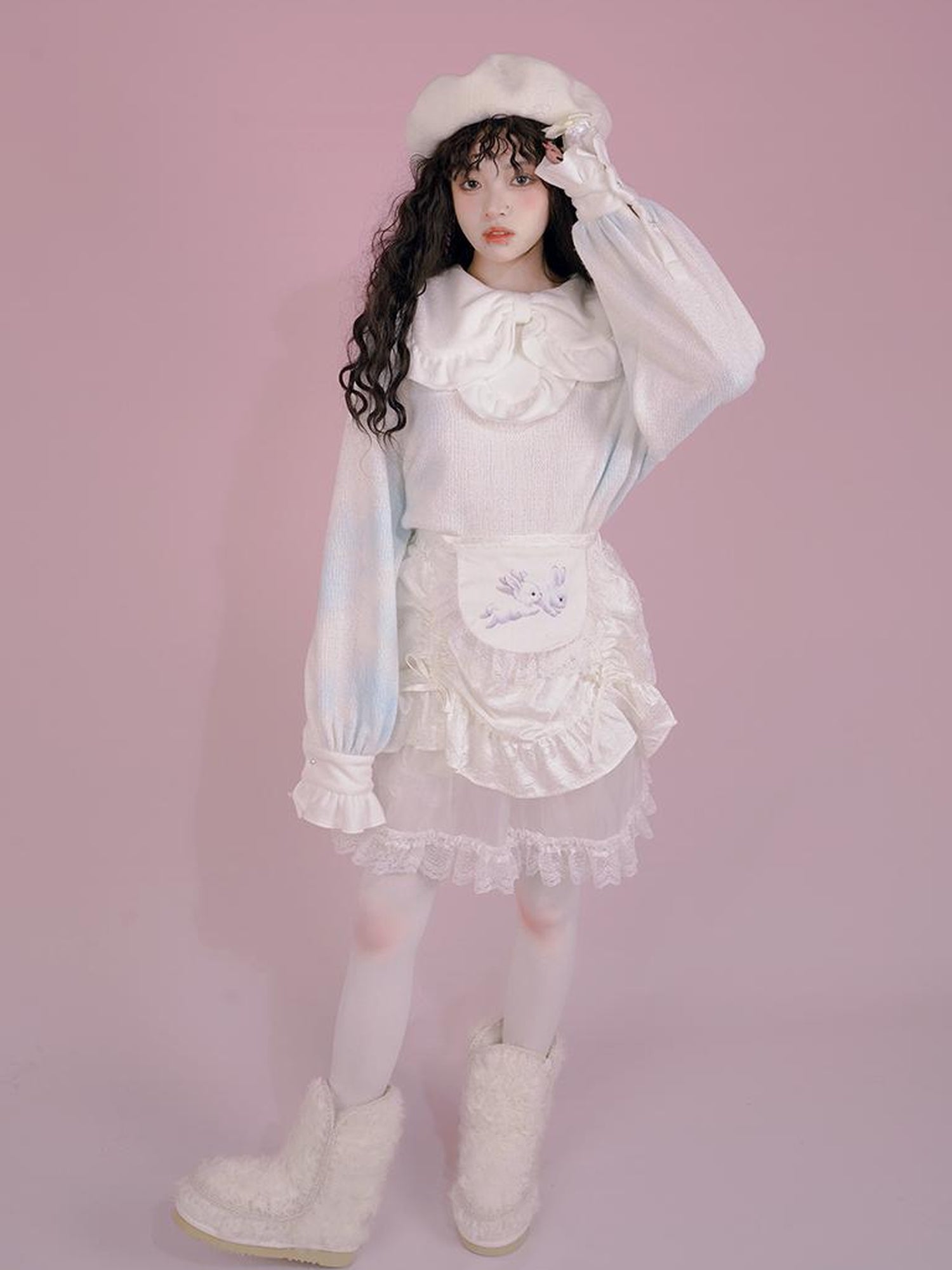 Daytoday Floral Bloom Tulle Layered Mini Skirt Set