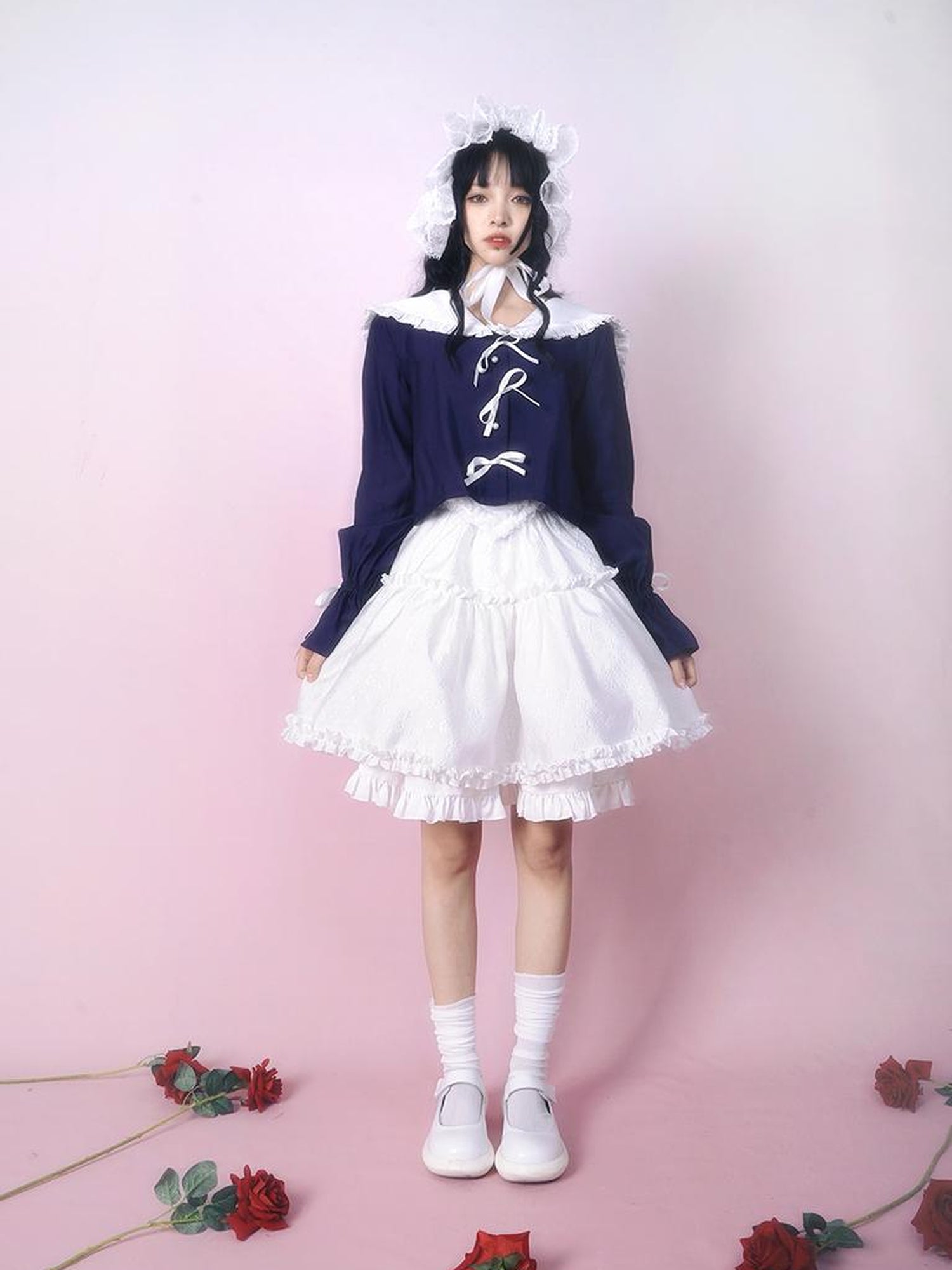 Daytoday Floral Tulle A Line Skirt with Elastic Waist