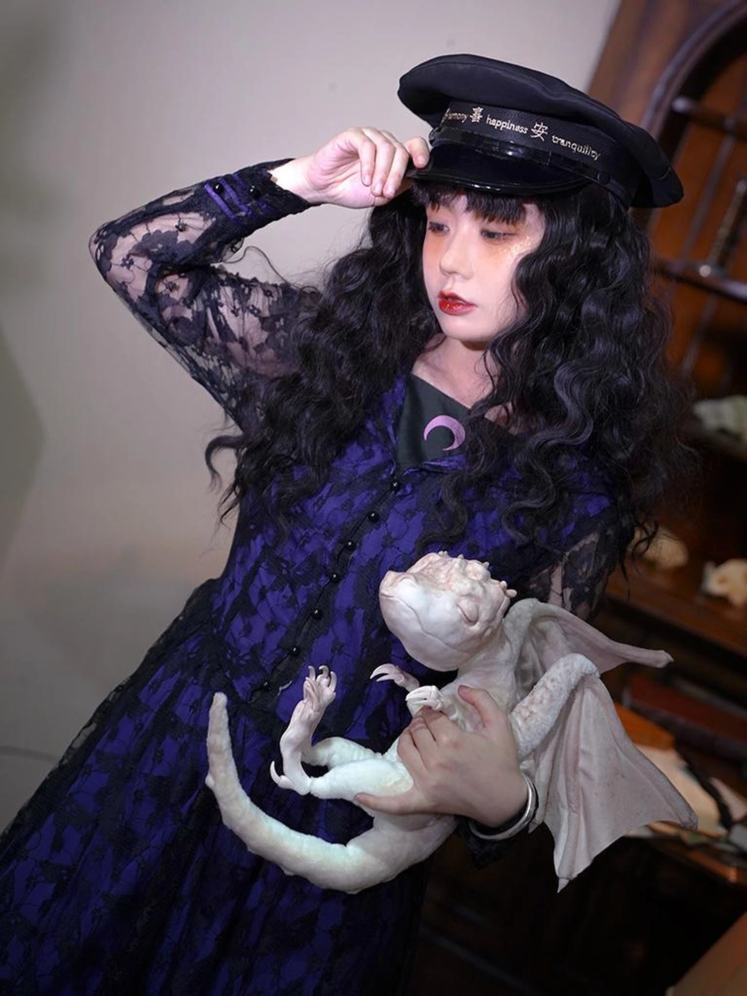 Harmony Embroidered Navy Cap