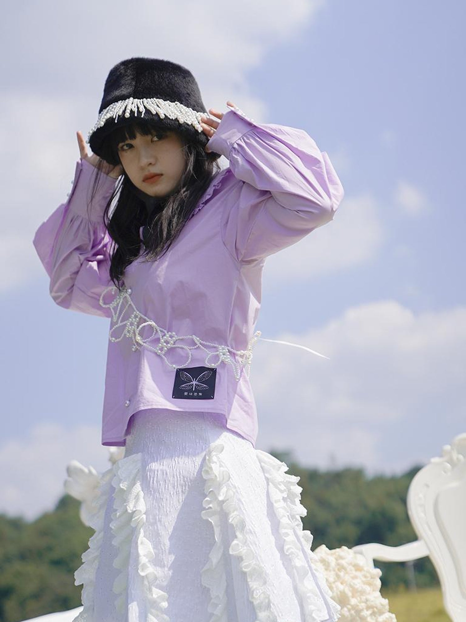 Daytoday Love Is Horrible Floral Lace Blouse