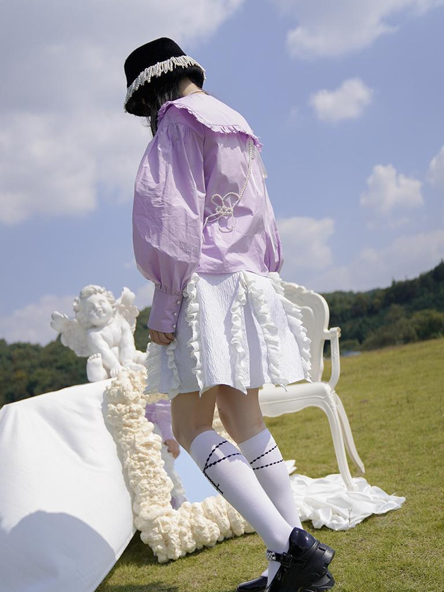 Daytoday Love Is Horrible Floral Lace Blouse