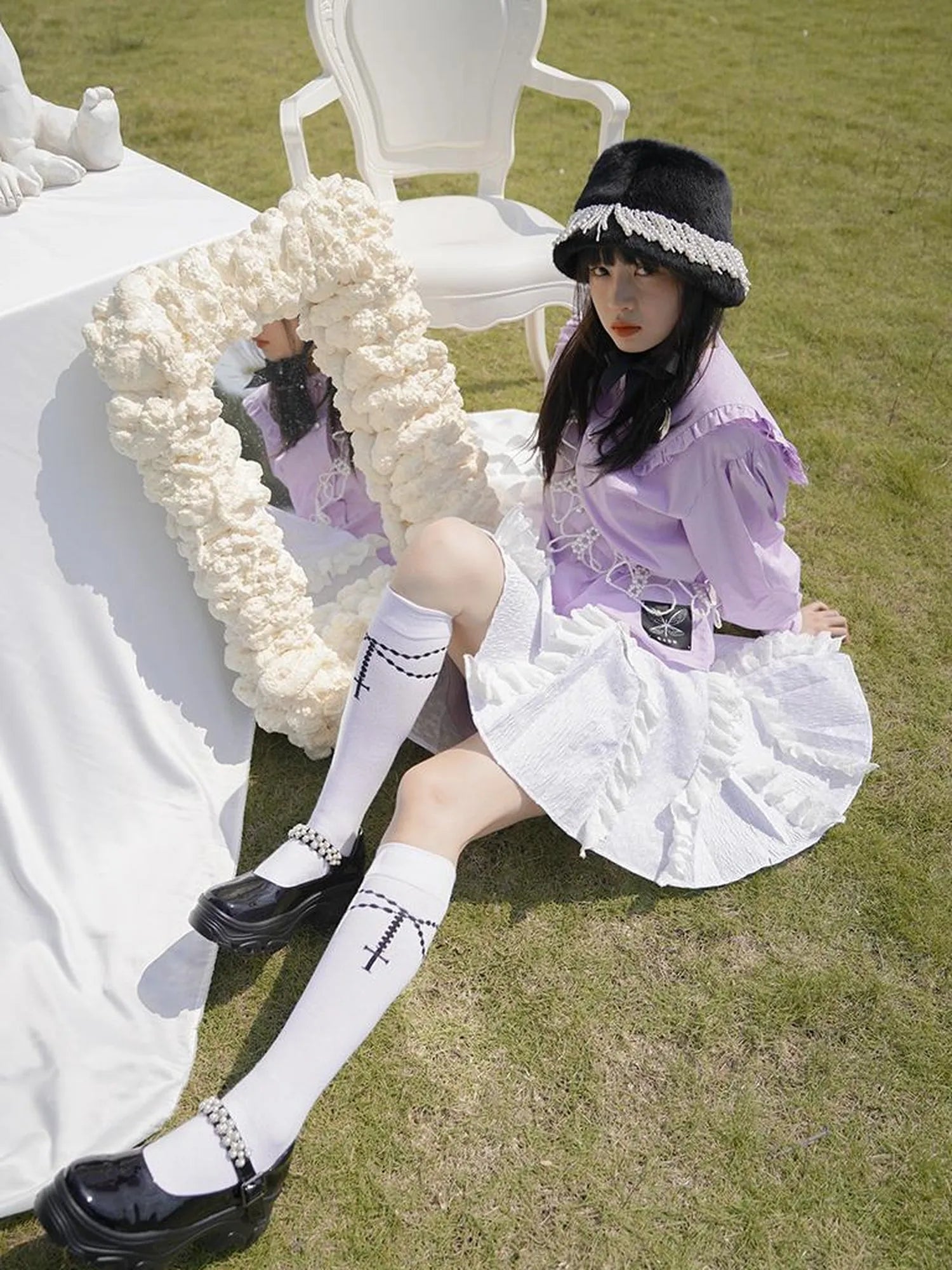 Love Is Horrible Floral Lace Blouse