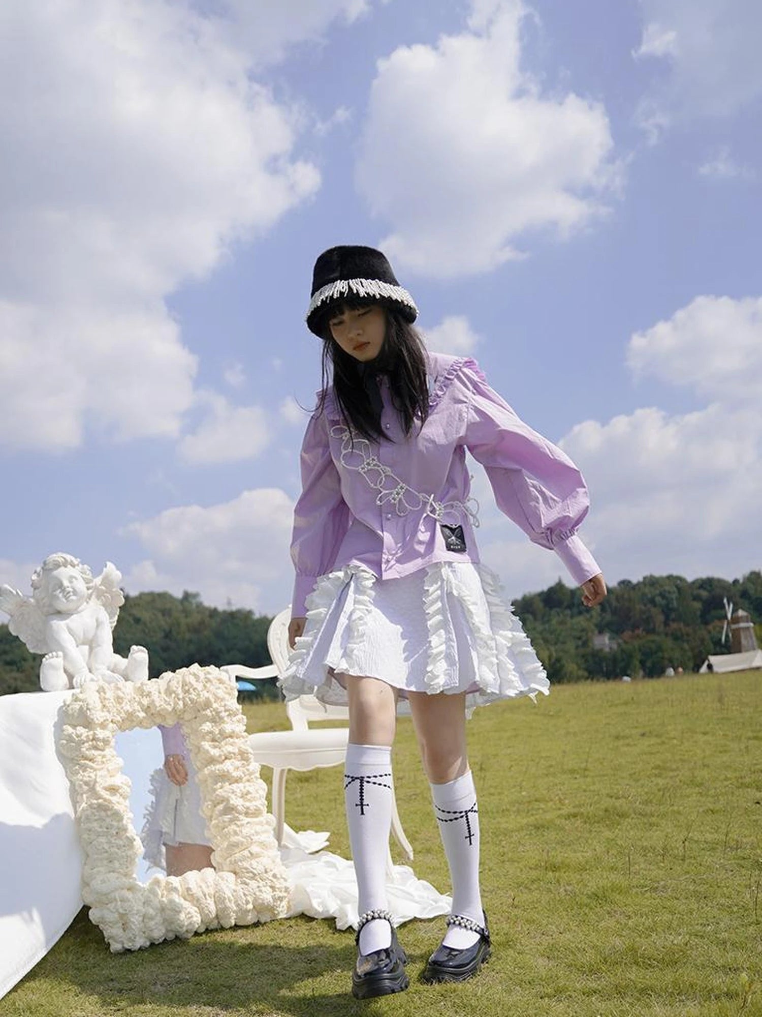 Love Is Horrible Floral Lace Blouse