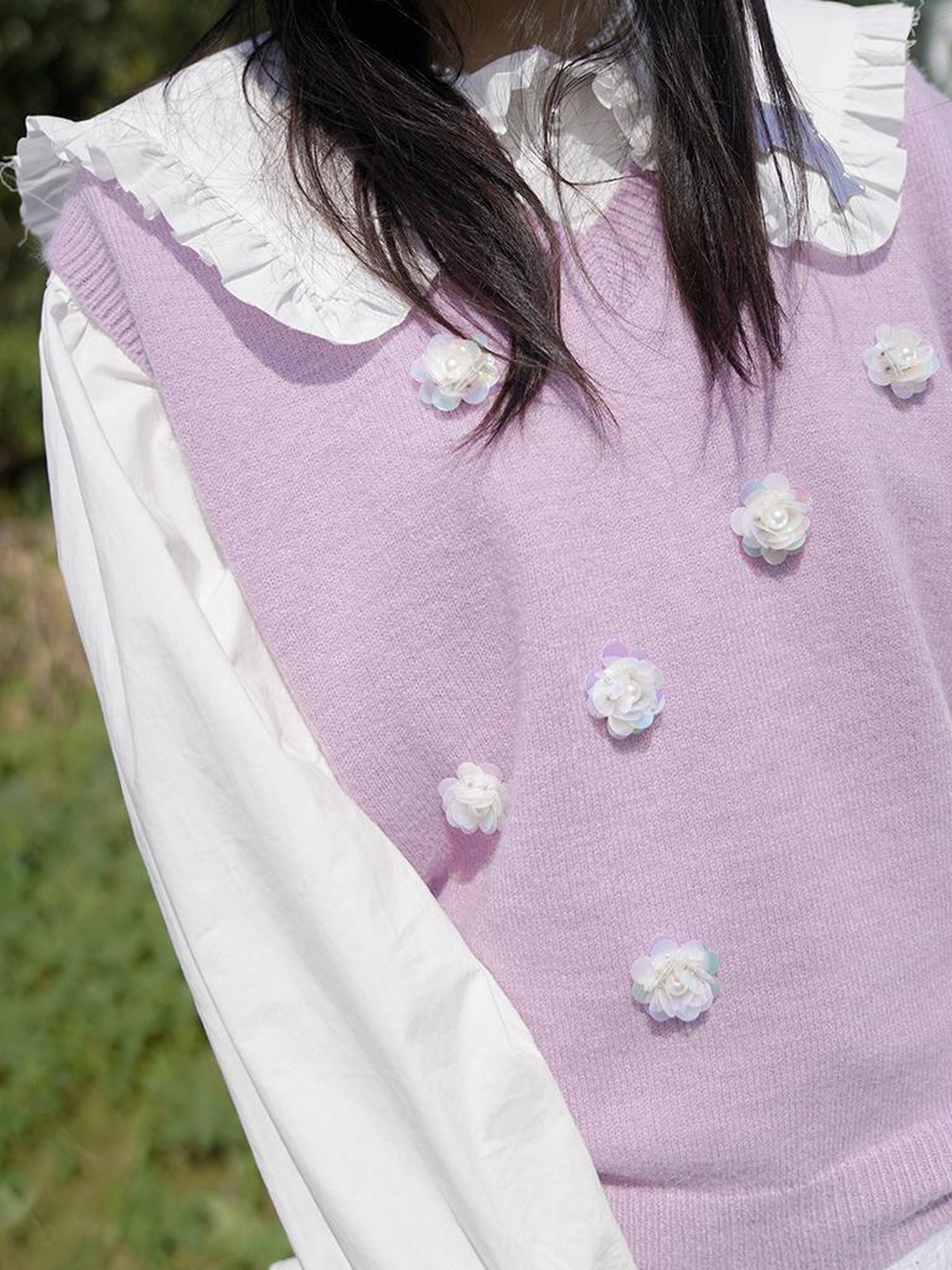 Daytoday Love Is Horrible Floral Lace Blouse