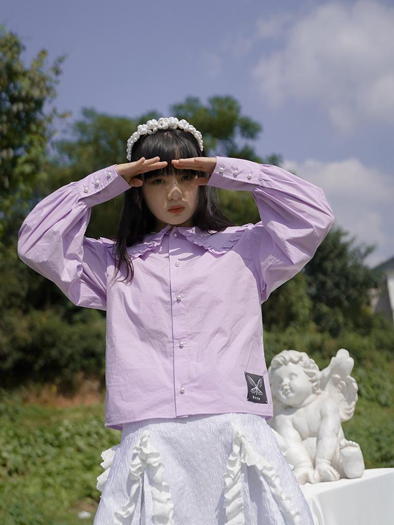 Daytoday Love Is Horrible Floral Lace Blouse