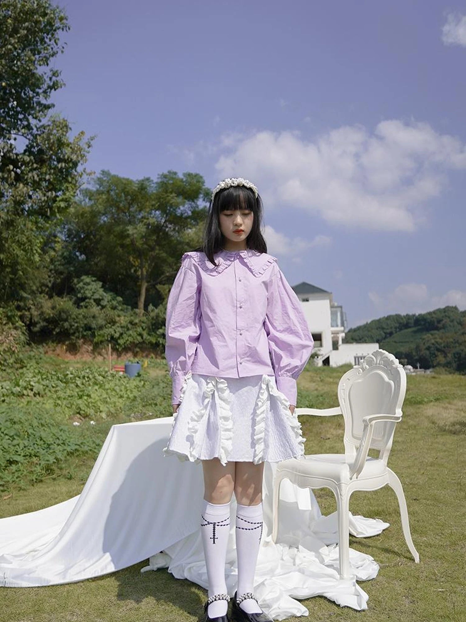 Love Is Horrible Floral Lace Blouse