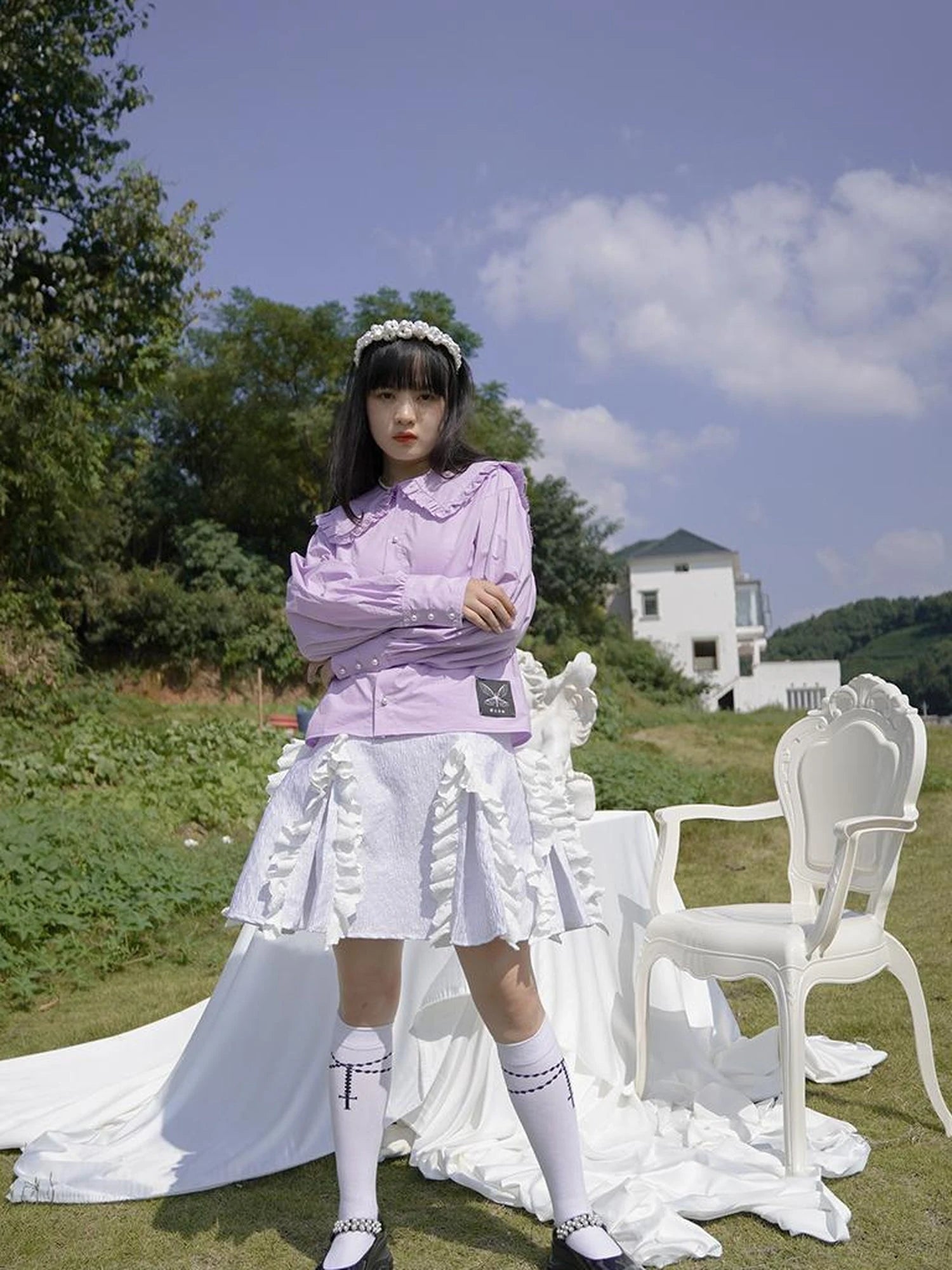 Love Is Horrible Floral Lace Blouse