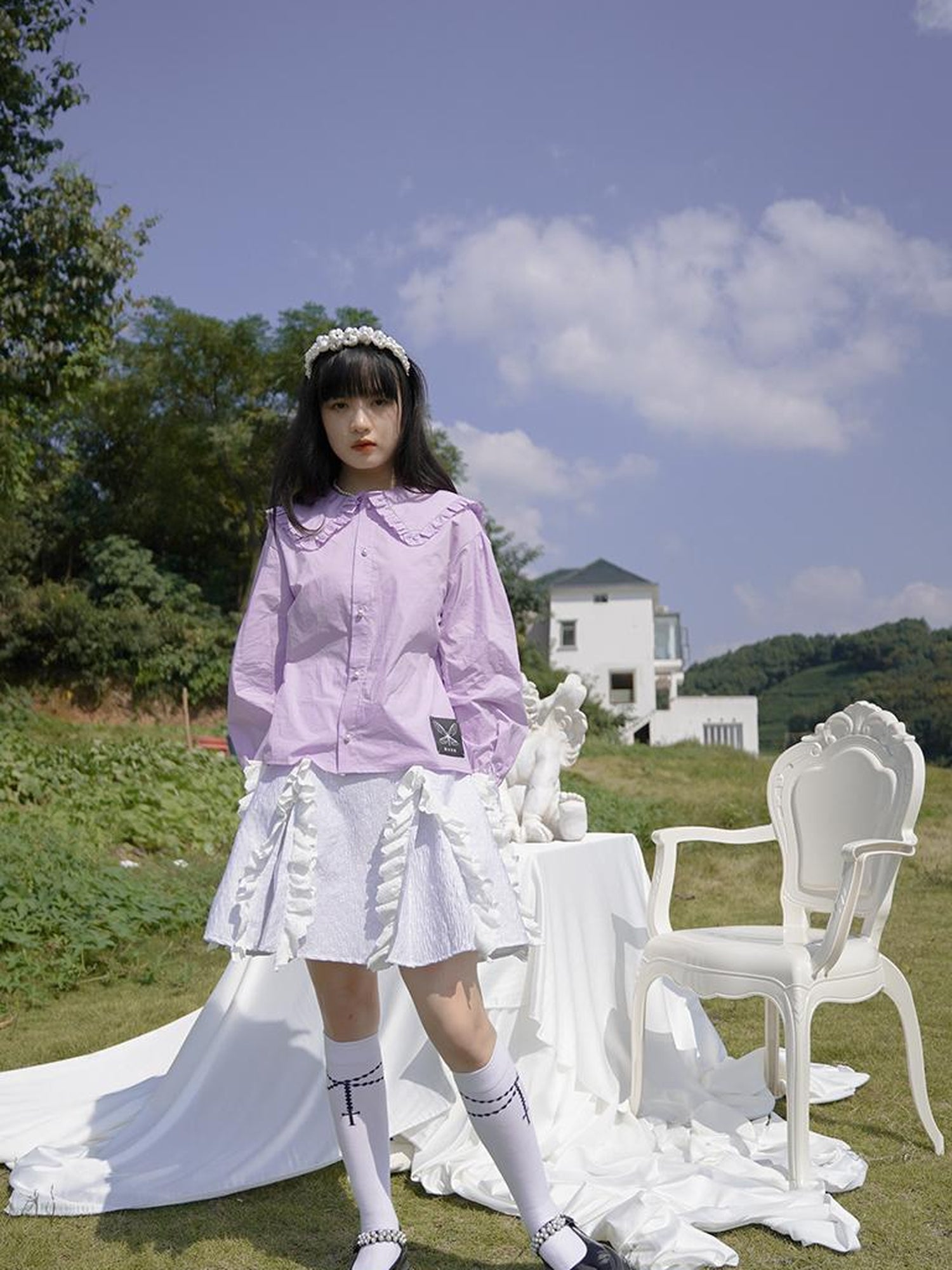 Daytoday Love Is Horrible Floral Lace Blouse
