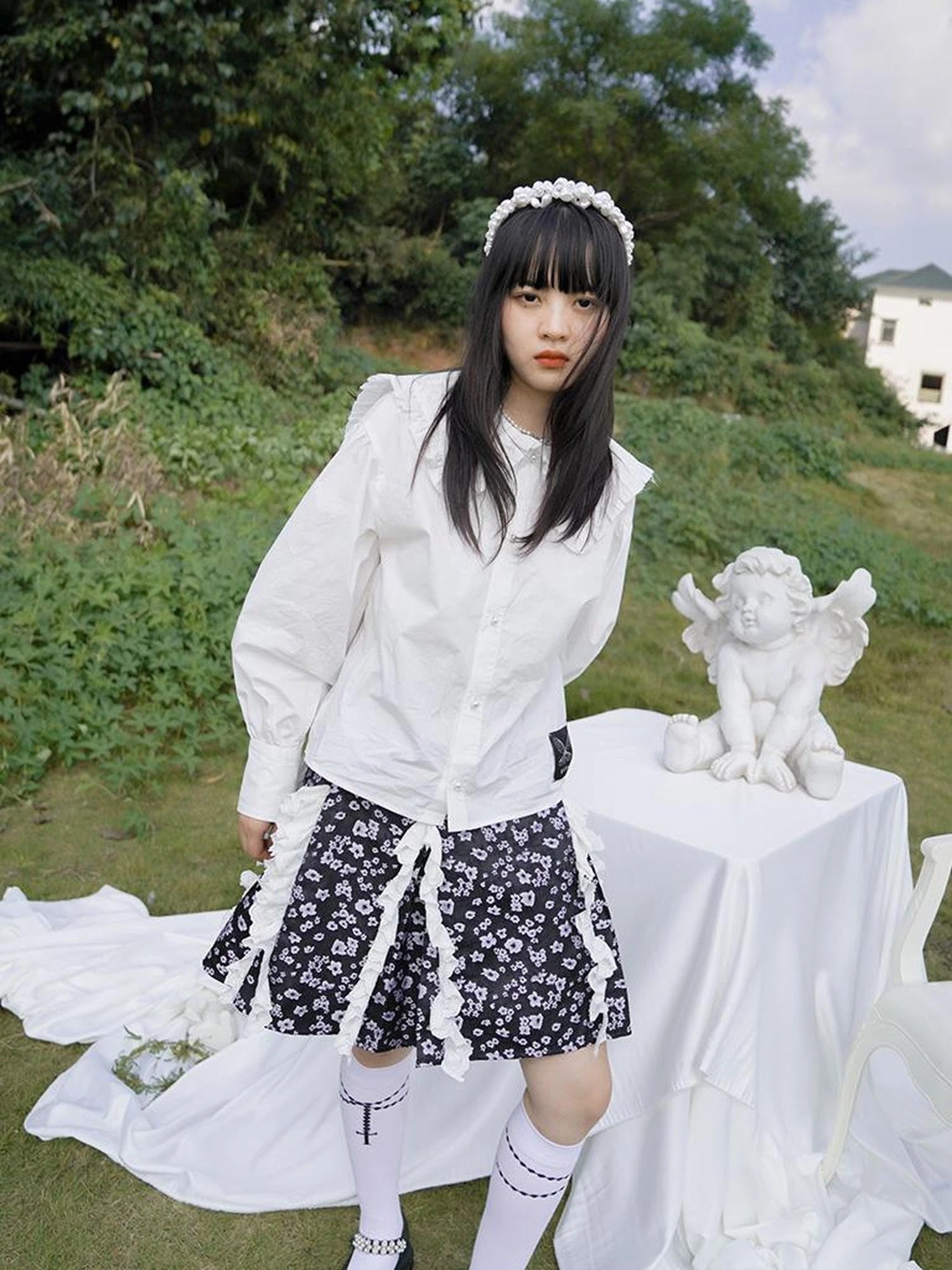 Love Is Horrible Floral Lace Blouse