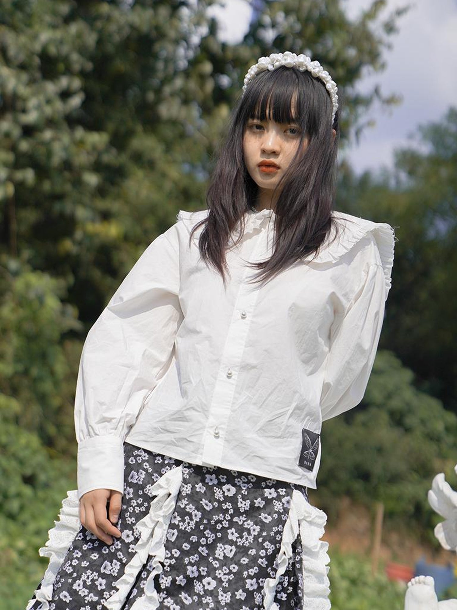 Daytoday Love Is Horrible Floral Lace Blouse
