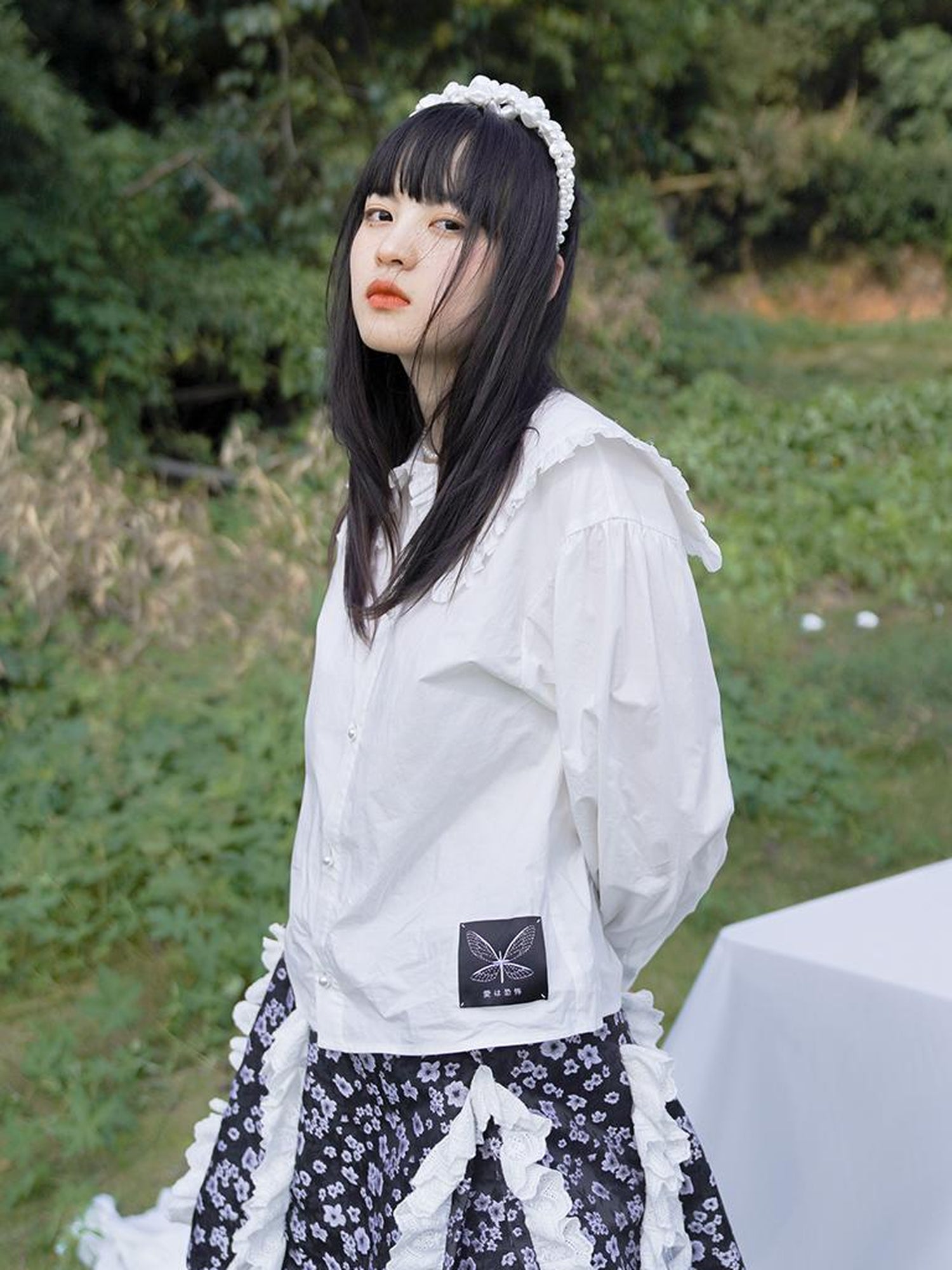Daytoday Love Is Horrible Floral Lace Blouse