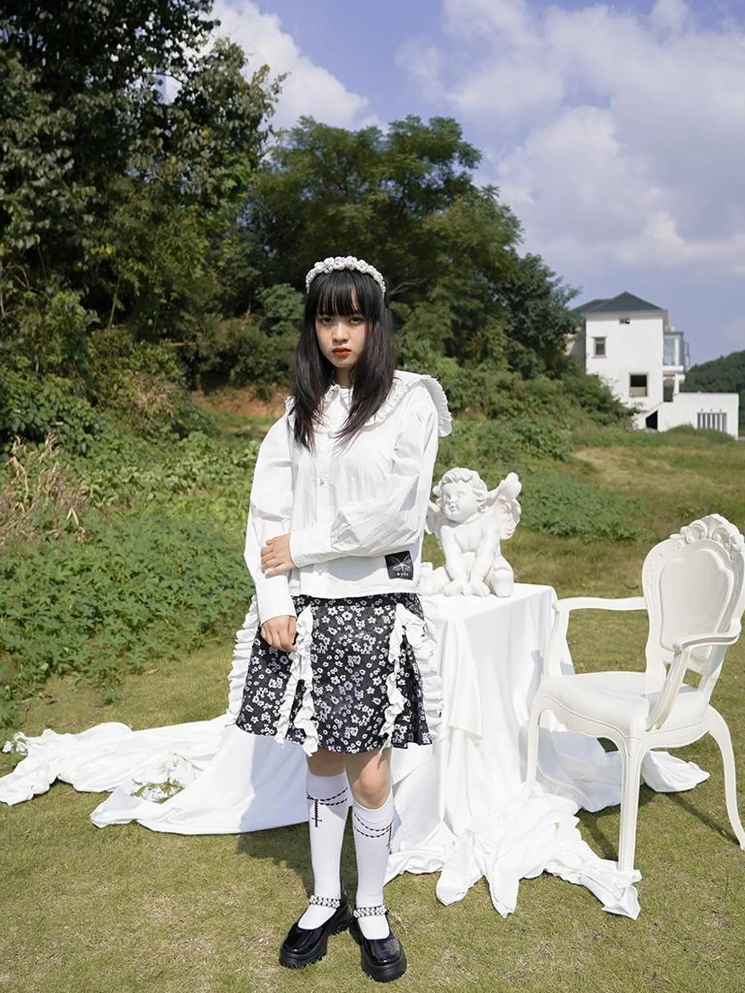 Love Is Horrible Floral Lace Blouse