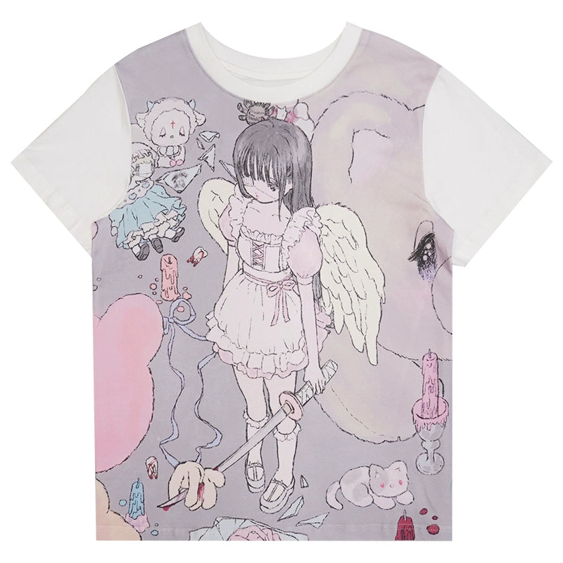 Daytoday_Milky_Hearts_Angel_Print_T-Shirt_MISSTT