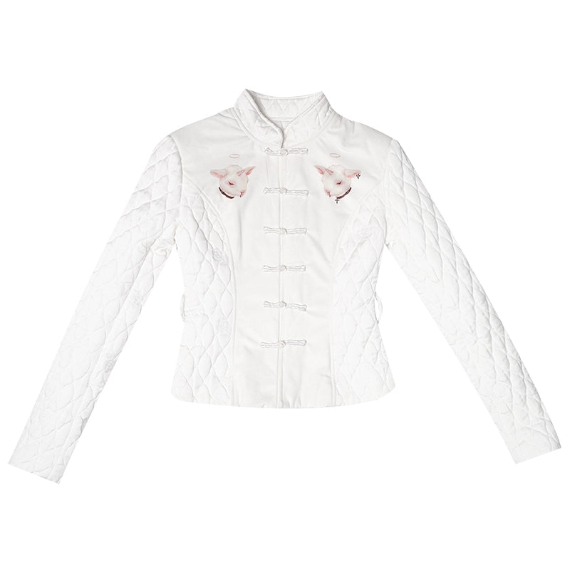 Daytoday_Sheep_Print_Floral_Qipao_Cotton_Coat_MISSTT