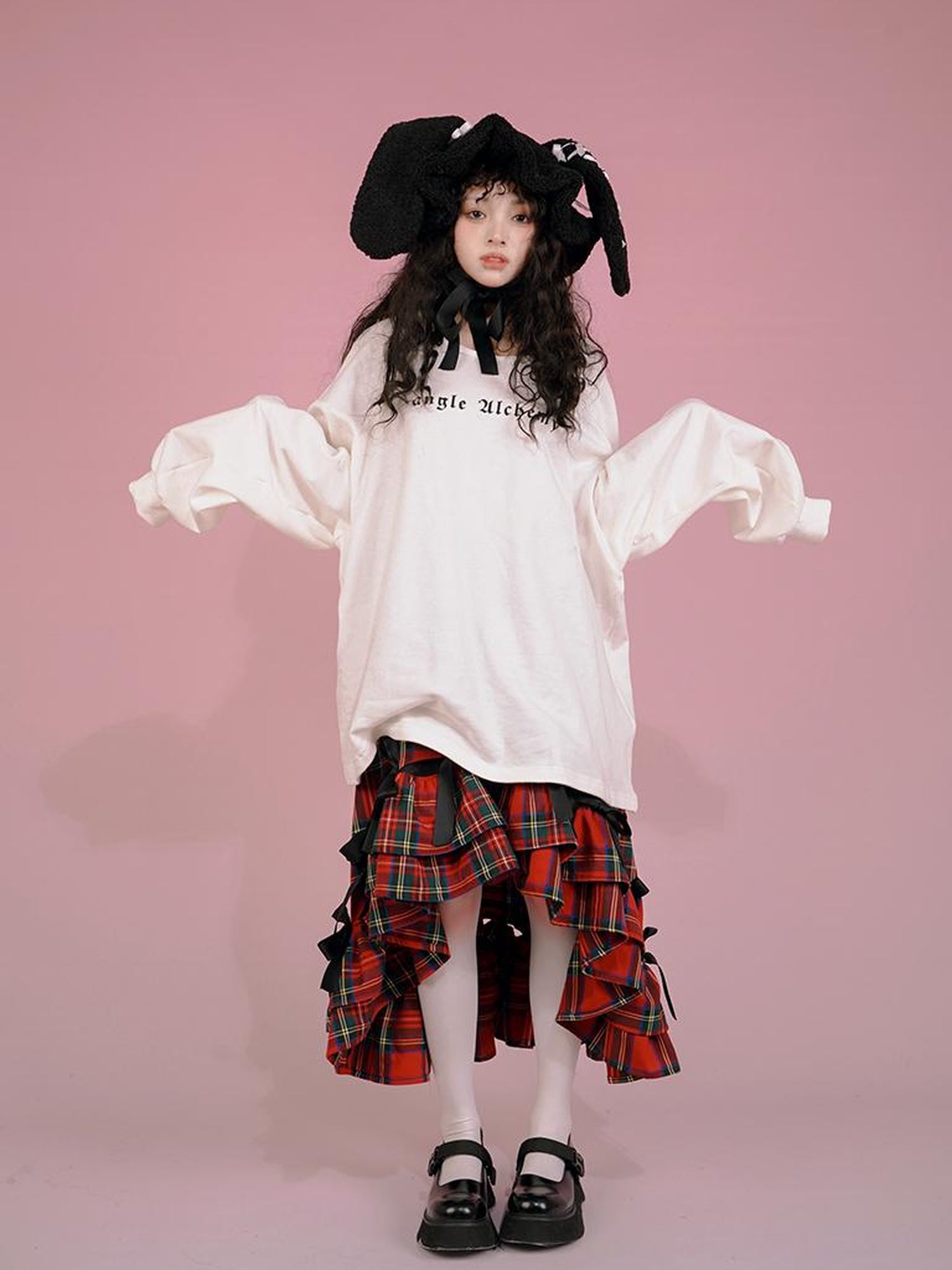 Daytoday Snow Country Bow Knot A Line Skirt