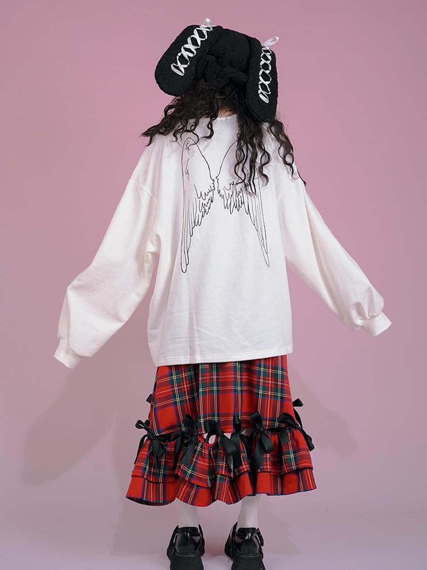 Daytoday Snow Country Bow Knot A Line Skirt