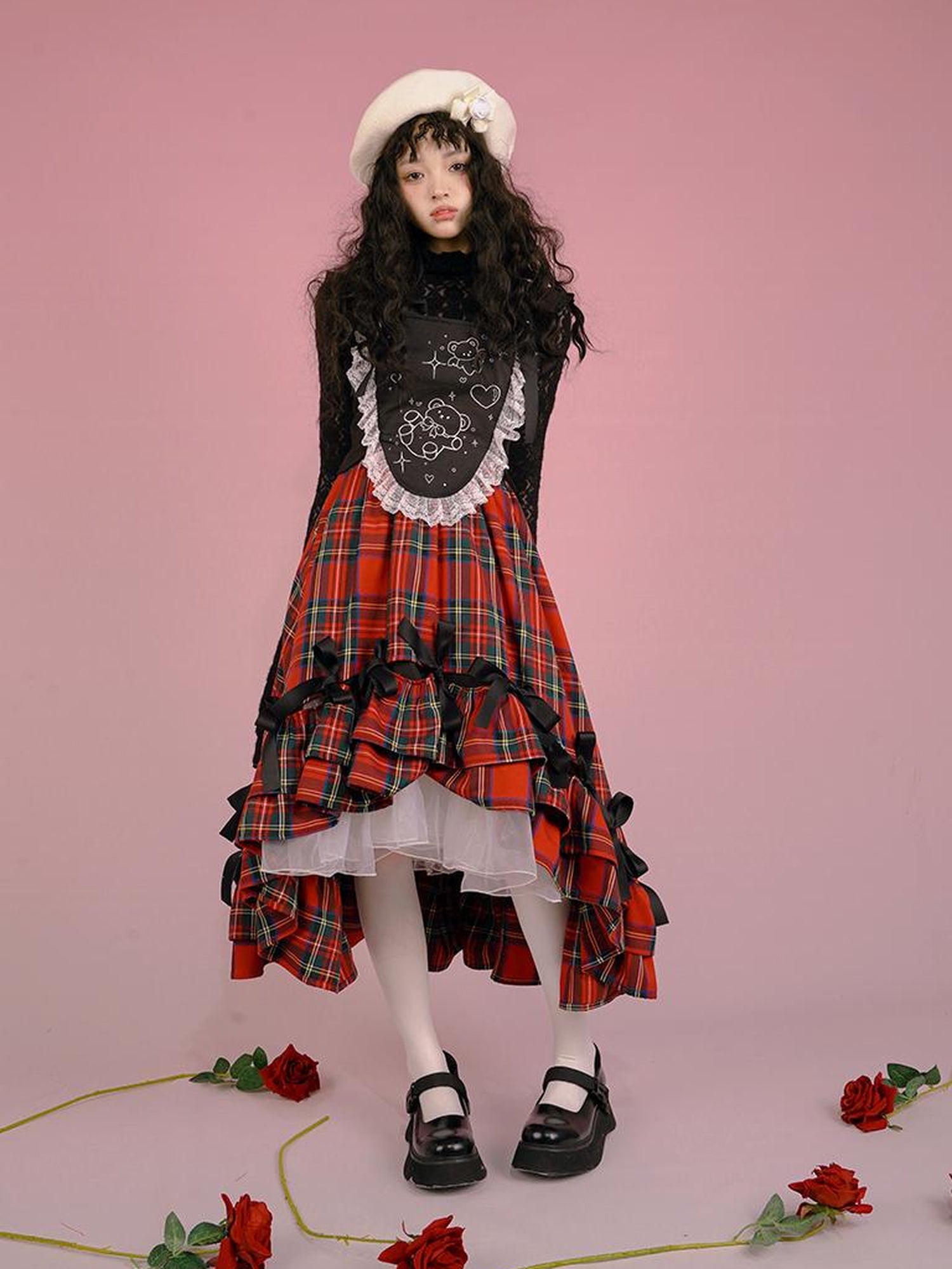 Daytoday Snow Country Bow Knot A Line Skirt