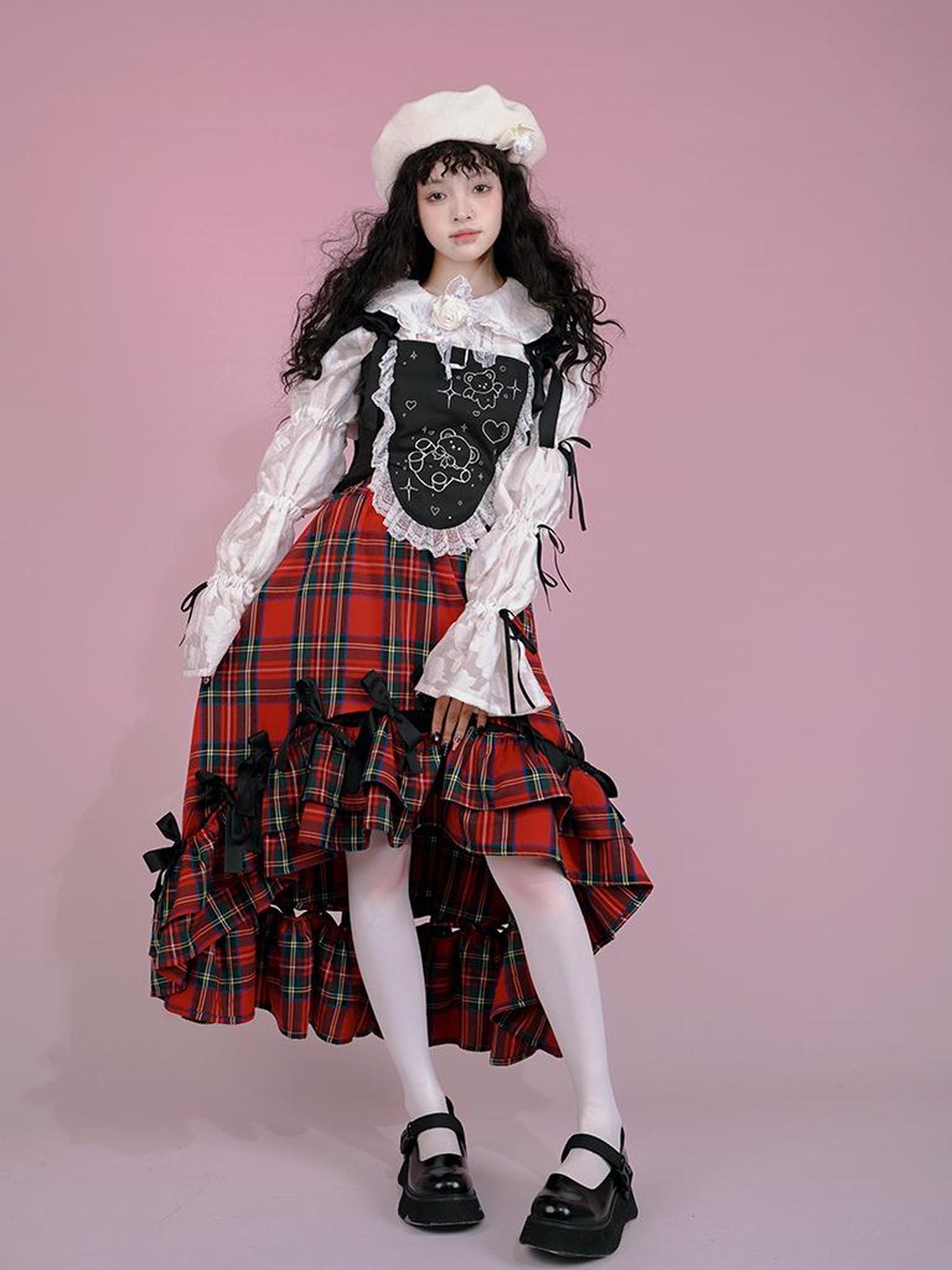 Daytoday Snow Country Bow Knot A Line Skirt