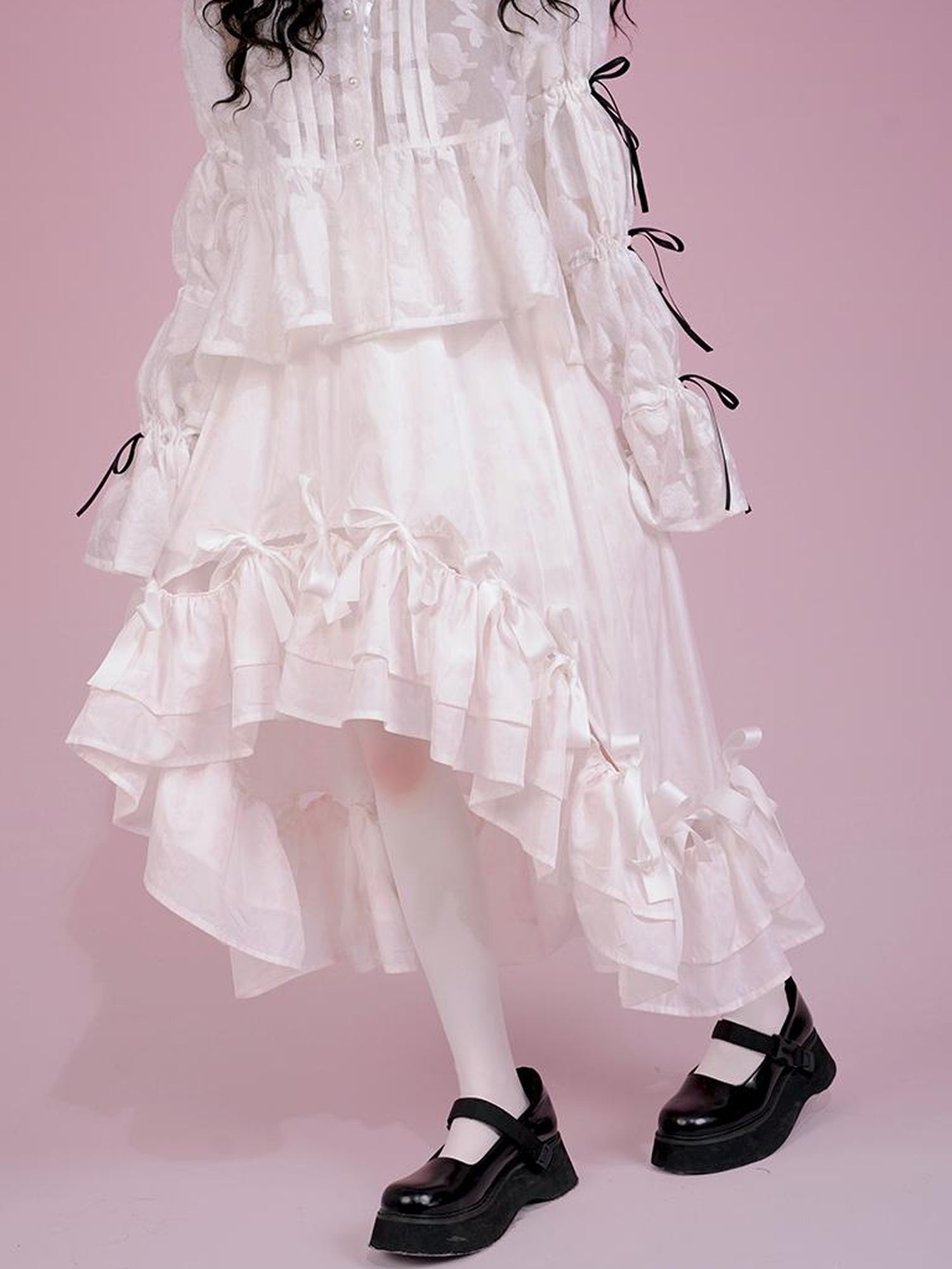 Daytoday Snow Country Bow Knot A Line Skirt