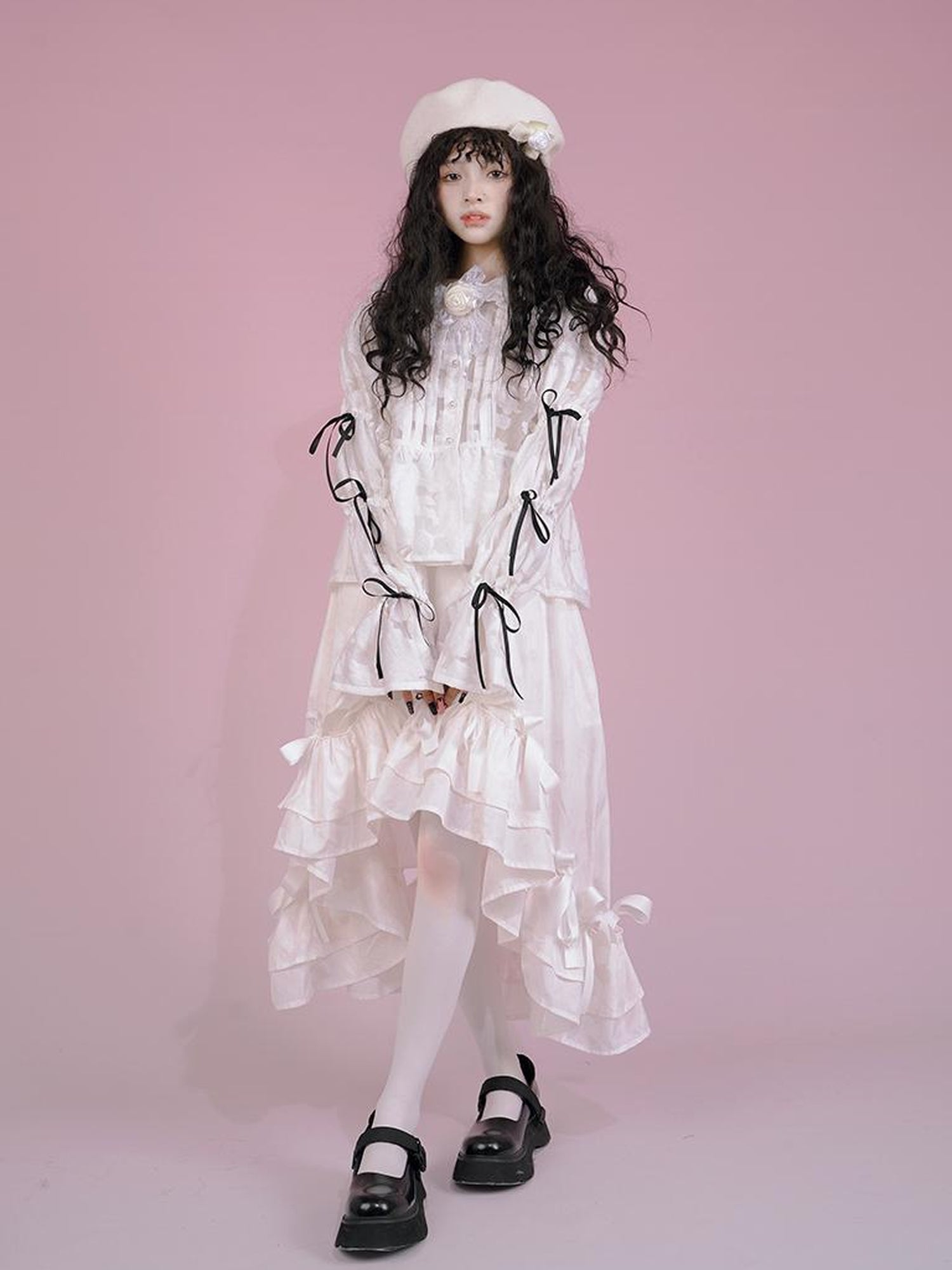 Daytoday Snow Country Bow Knot A Line Skirt