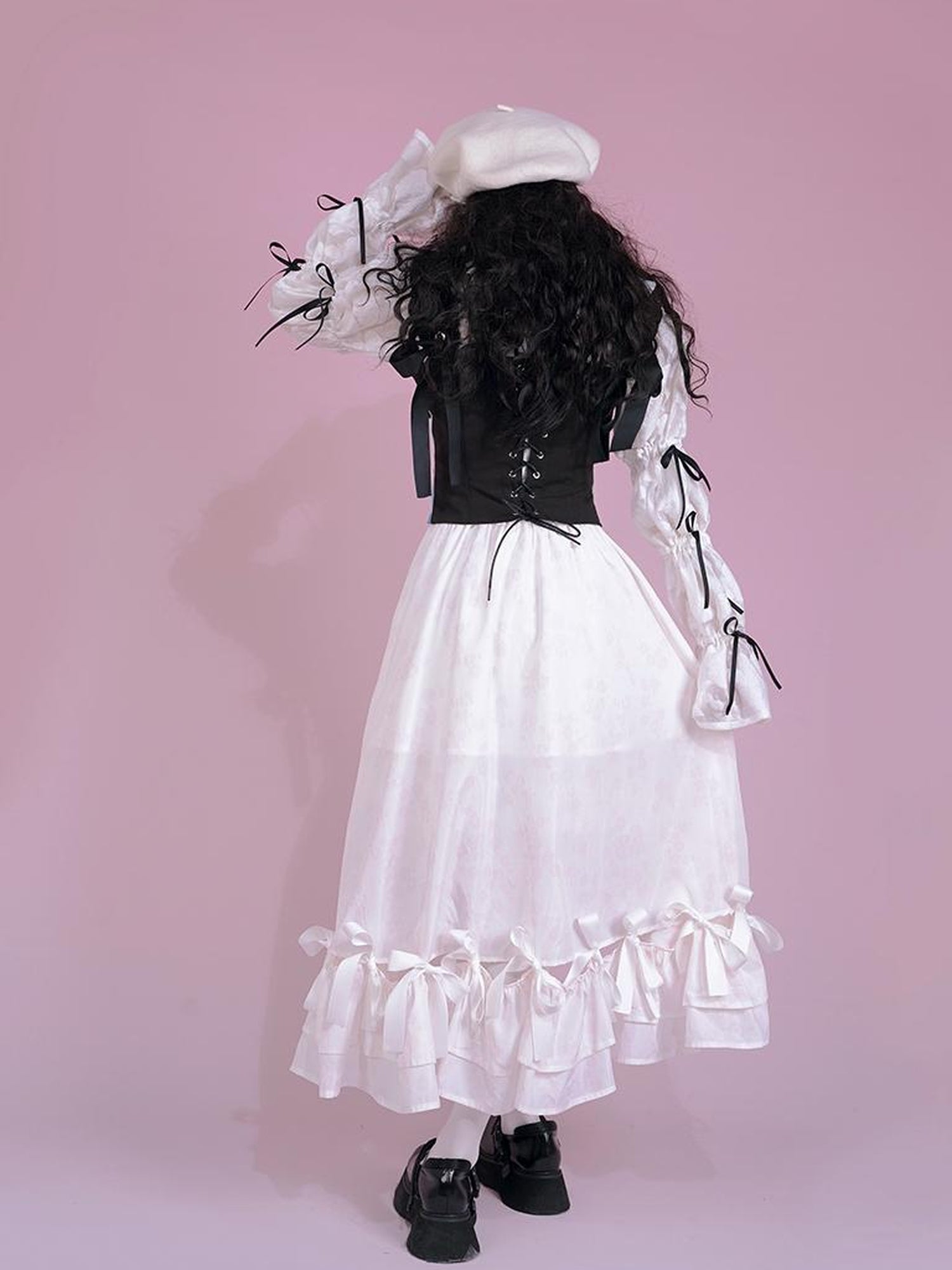 Daytoday Snow Country Bow Knot A Line Skirt