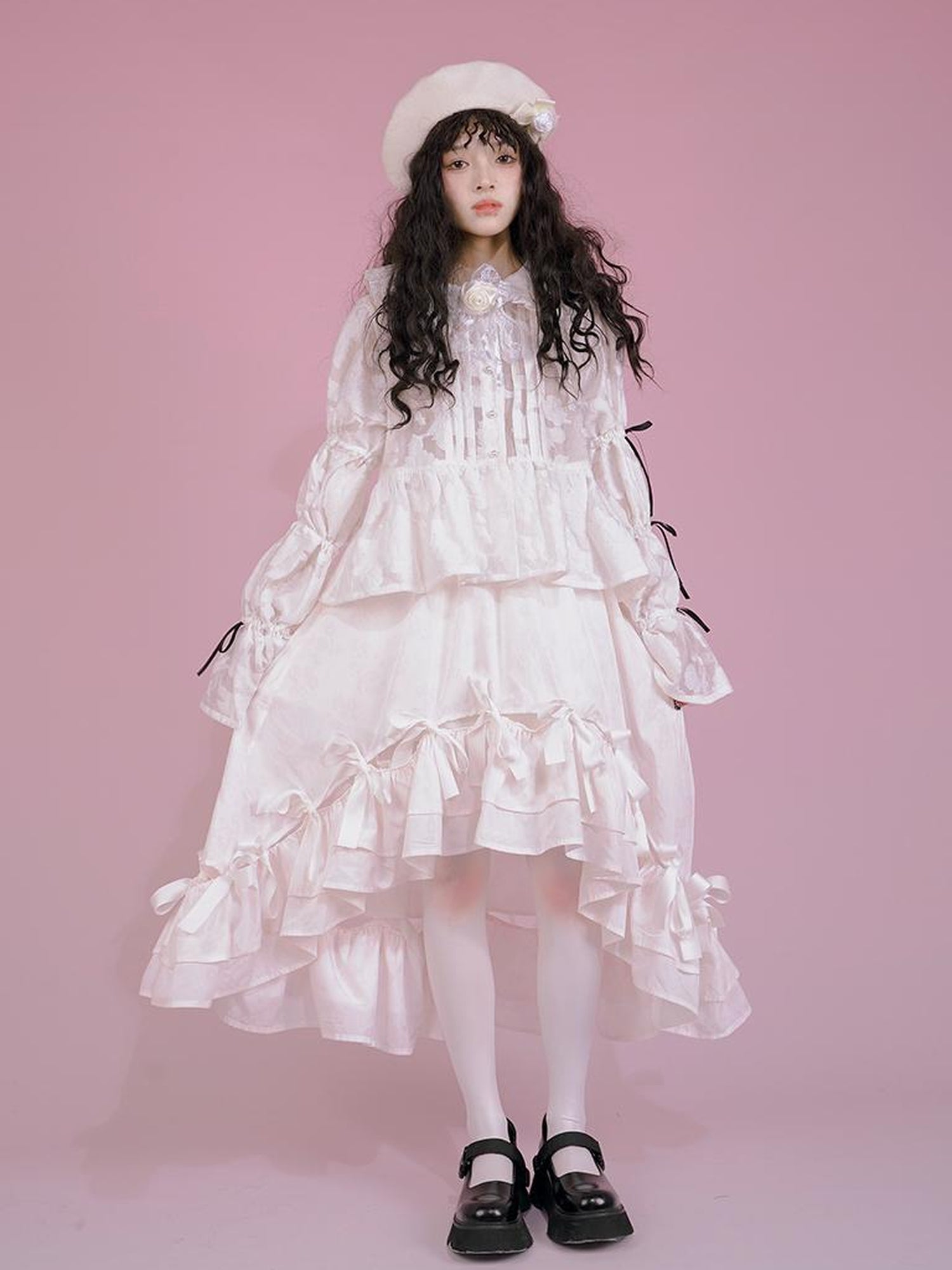 Daytoday Snow Country Bow Knot A Line Skirt