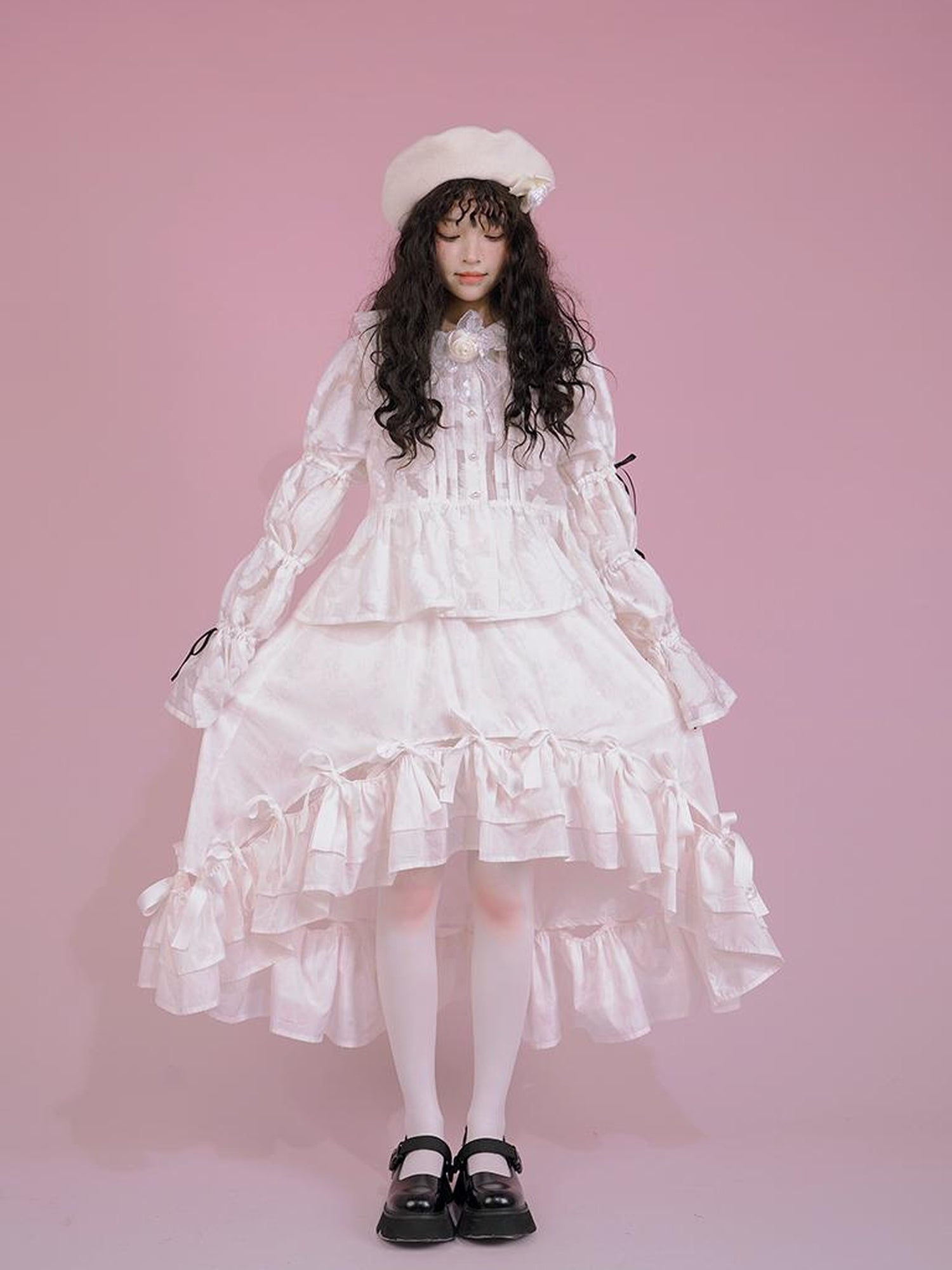 Daytoday Snow Country Bow Knot A Line Skirt