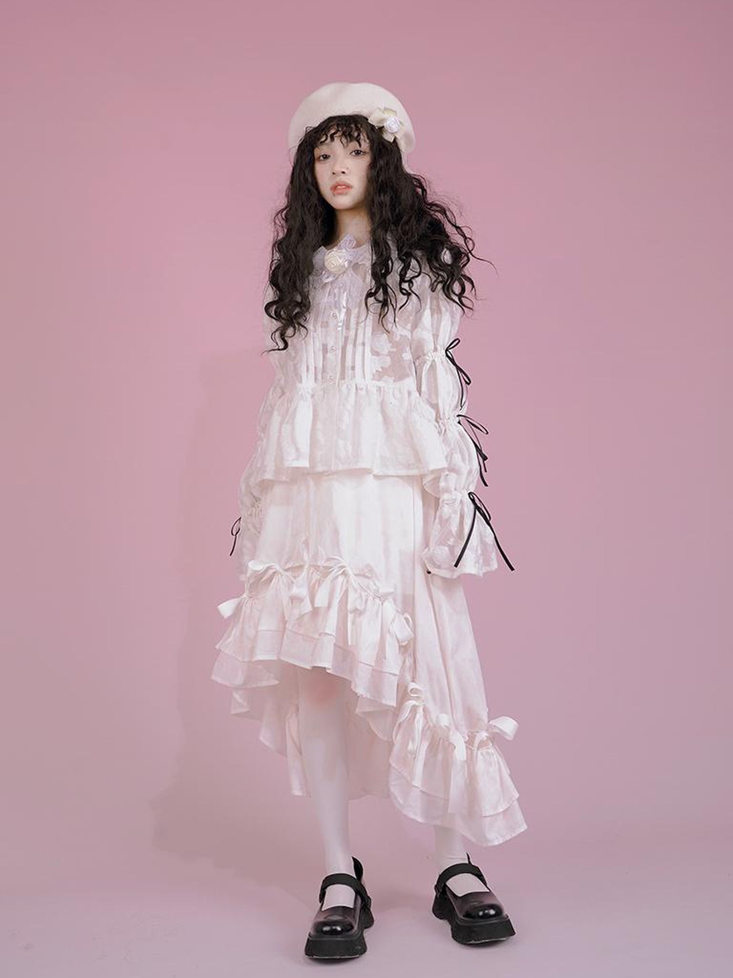 Daytoday Snow Country Bow Knot A Line Skirt