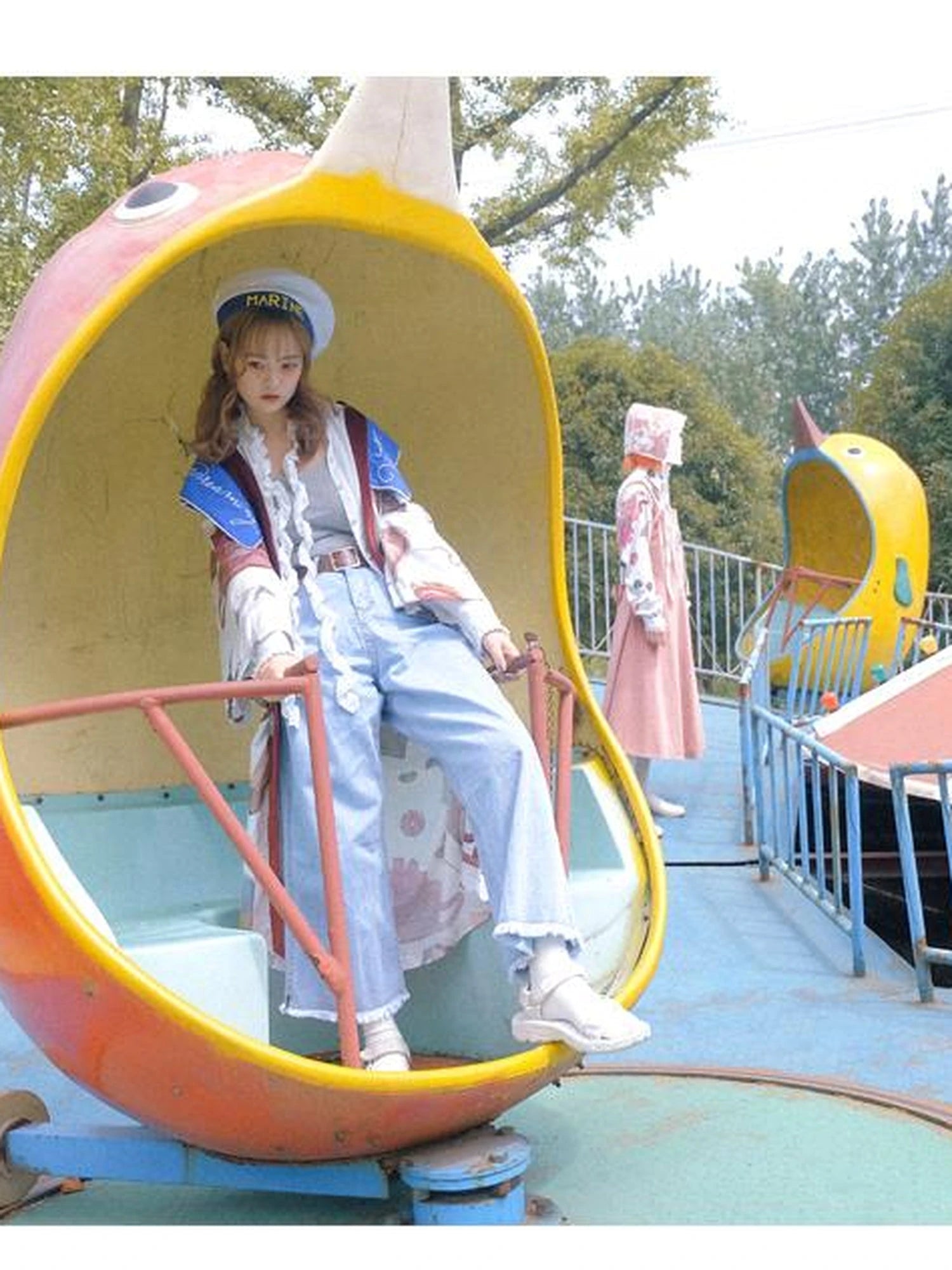 Velvet Angel Oil Painting Mini Dress V-Neck T-Shirt Long-Sleeve