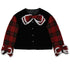 Daytoday_Velvet_Bow_Plaid_Christmas_Short_Coat_MISSTT
