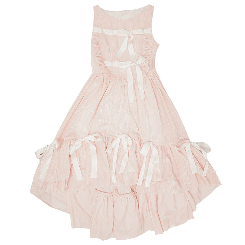 Daytoday_Velvet_Bow_Plaid_Christmas_Vest_Long_Dress_MISSTT