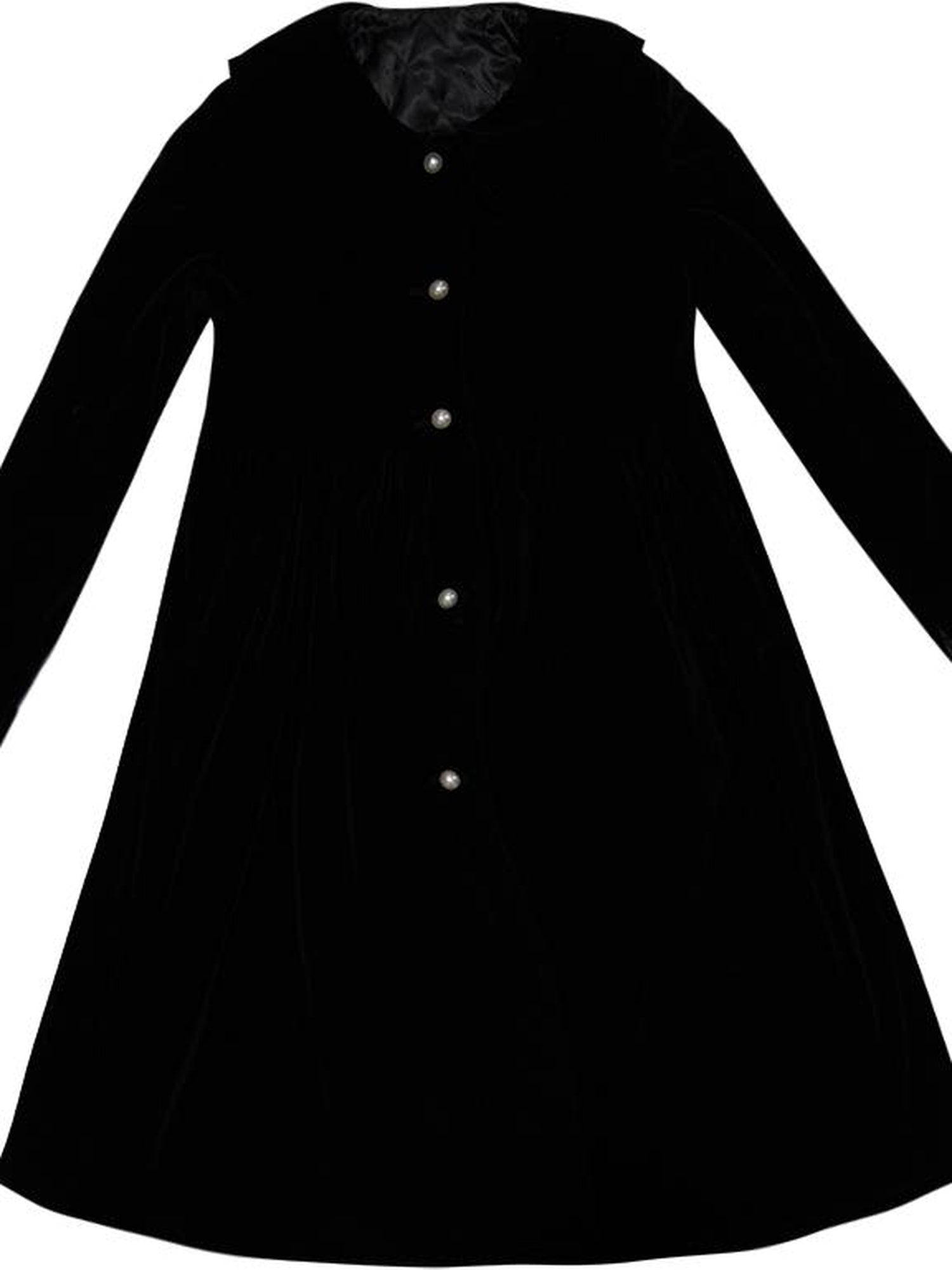 Daytoday Velvet Bow Tie Cotton Trench Coat Mid Length