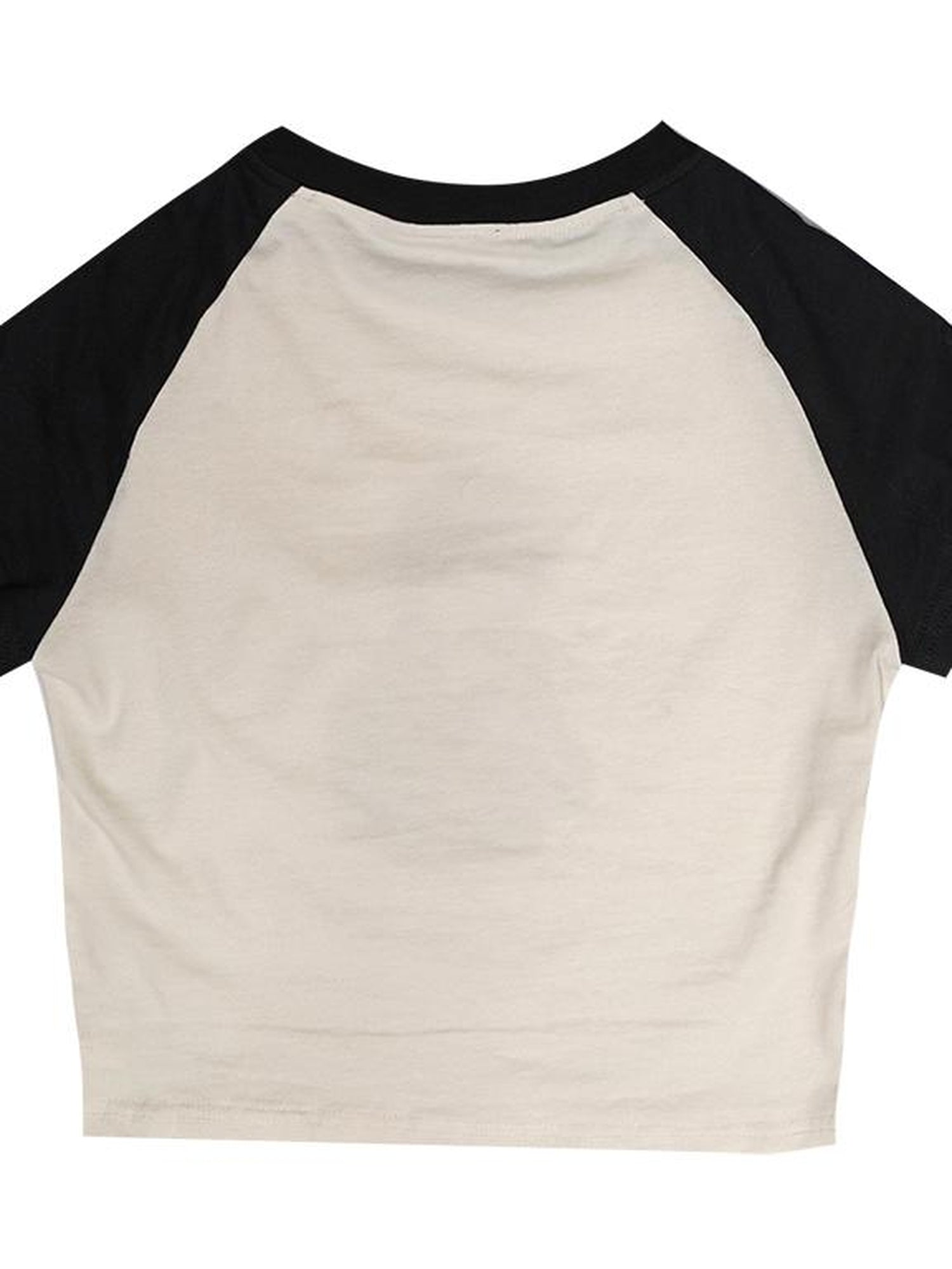 Daytoday Vintage Doll Print Teddy Bear Patch Short Sleeve Tee