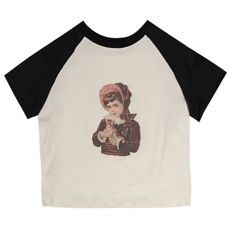 Daytoday_Vintage_Doll_Print_Teddy_Bear_Patch_Short_Sleeve_Tee_MISSTT