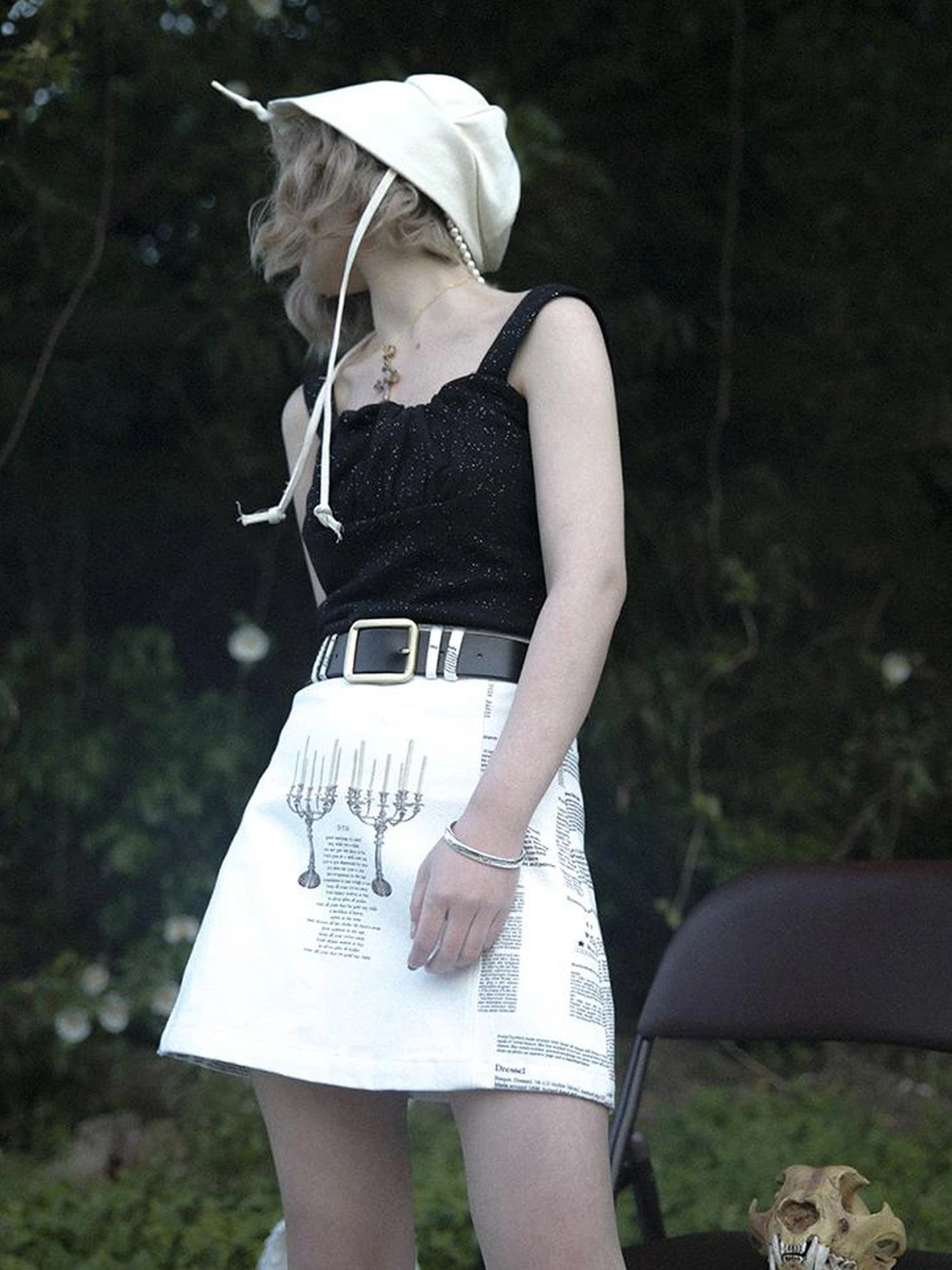 Vintage Floral Print Skirt It s A Wonderful Life Collection