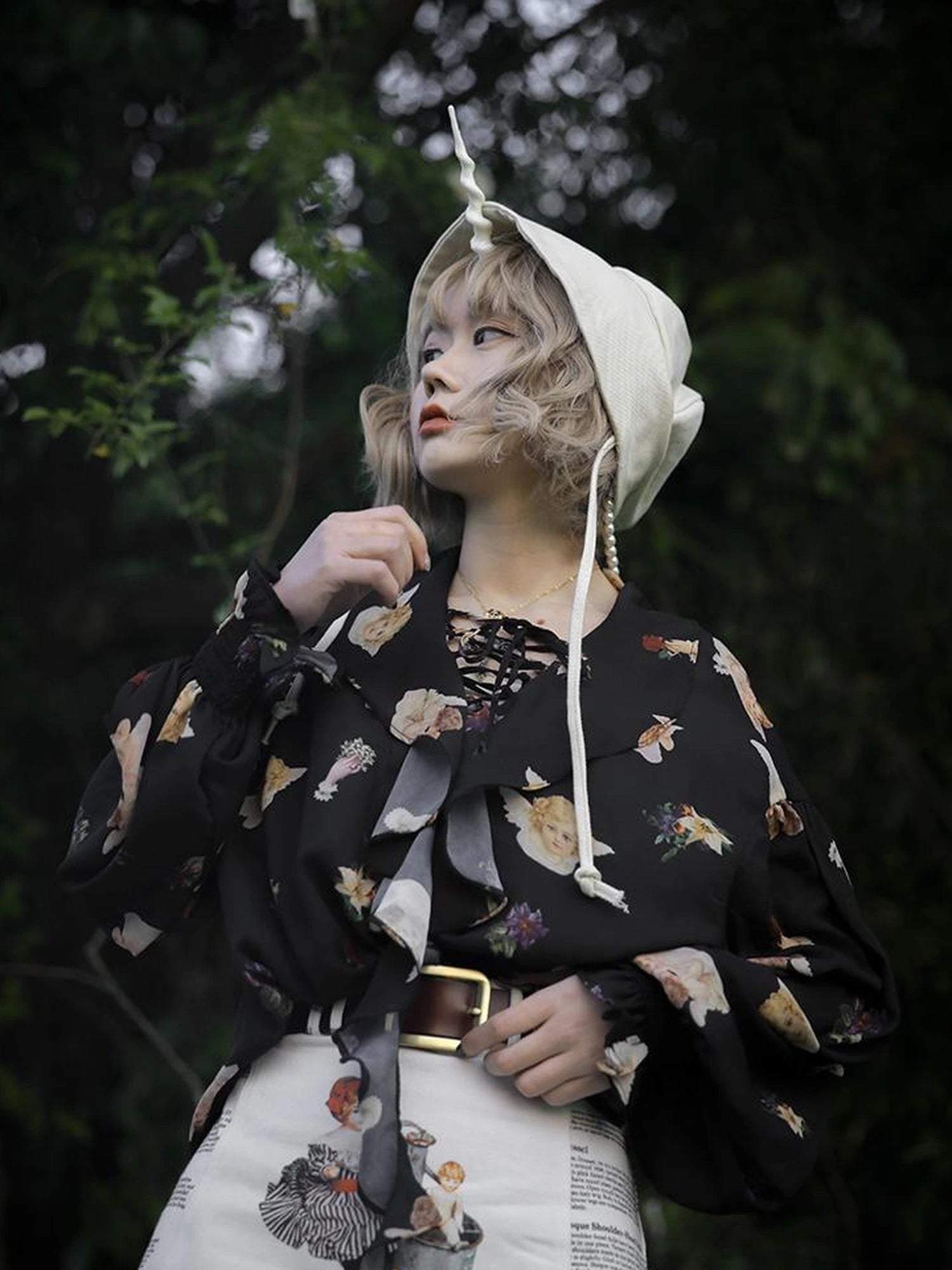 Vintage Floral Print Skirt It s A Wonderful Life Collection